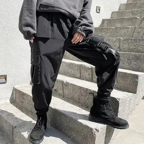 Vintage Black Tactical Cargo Pants Size US 32 / EU 48 - 3 Thumbnail