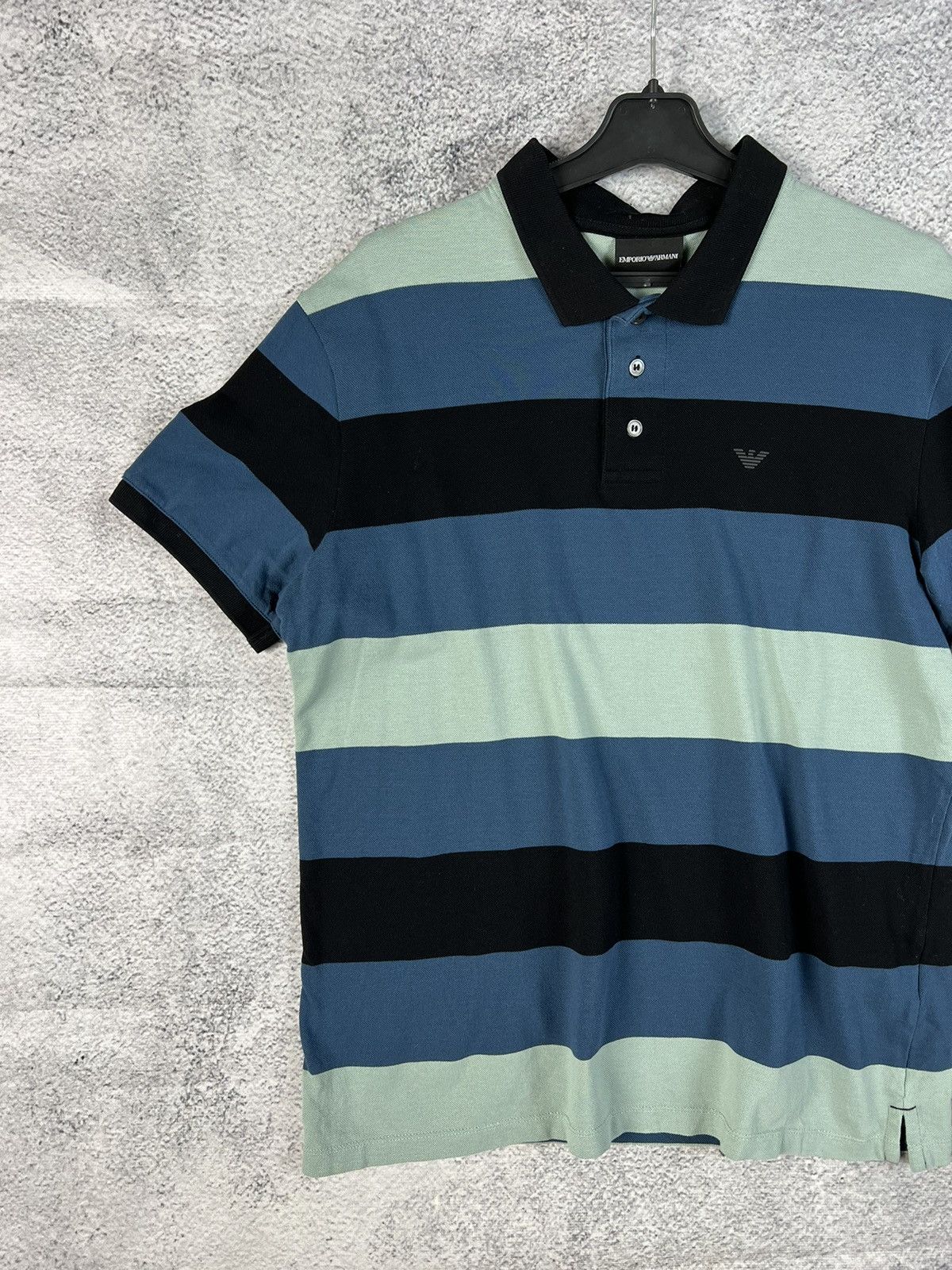Armani Exchange Armani Exchange luxury striped polo T-shirt Size US M / EU 48-50 / 2 - 3 Thumbnail