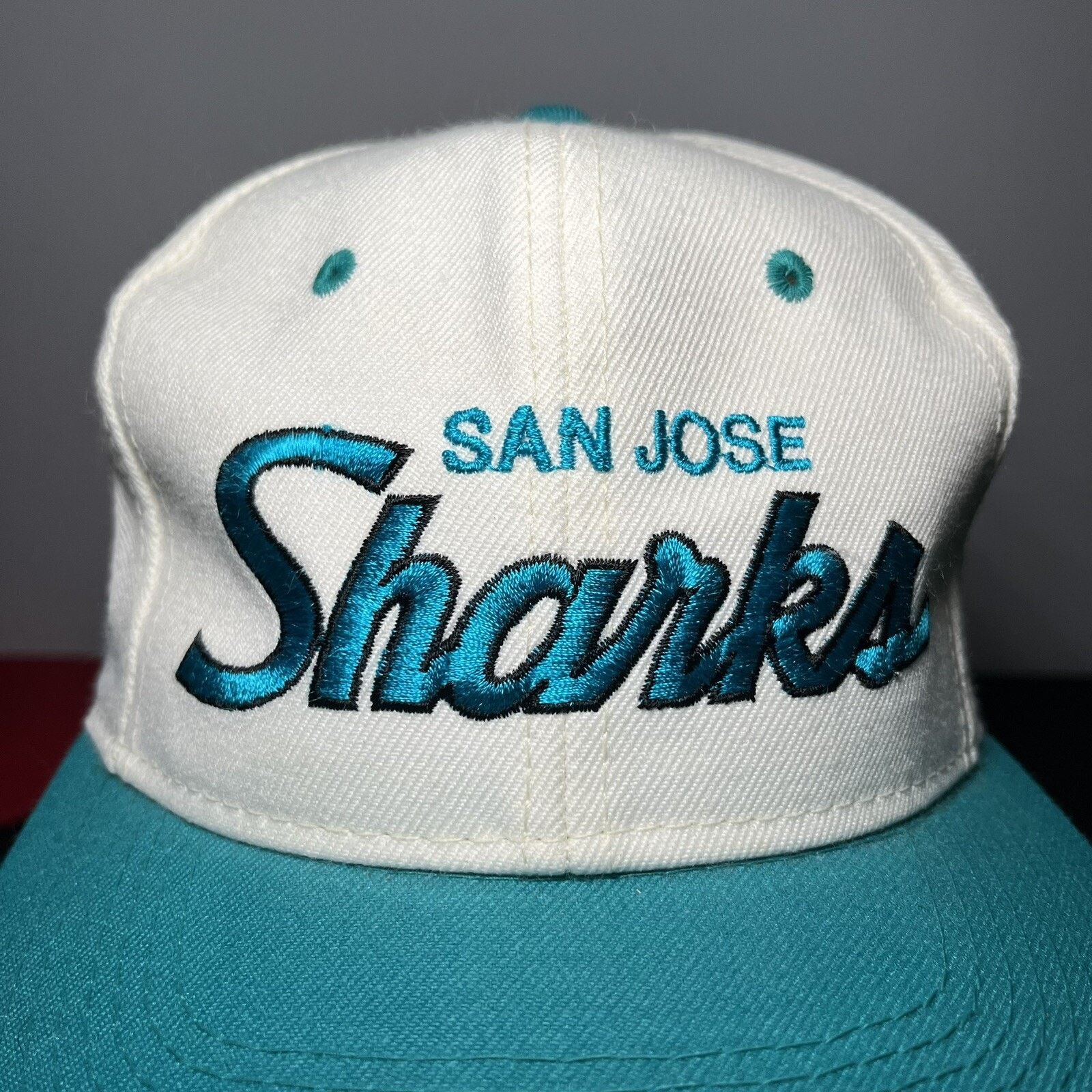 Sports Specialties Vintage NHL San Jose Sharks Sports Specialties Snapback Hat Size ONE SIZE - 2 Thumbnail