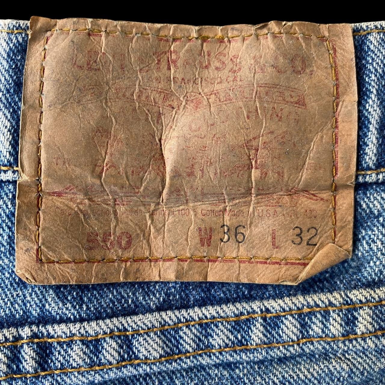 Levi's Vintage Clothing VINTAGE 1993 LEVIS 550 DIRTY MUDWASH GRUNGE JEAN USA W35X31" Size US 35 - 17 Thumbnail