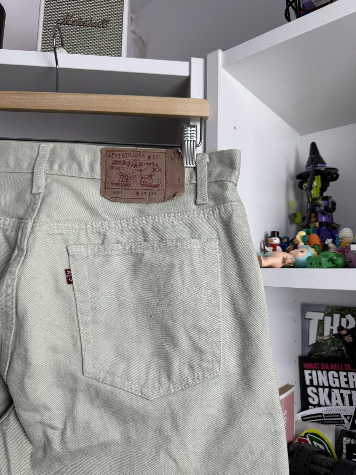 Levi's × Levi's Vintage Clothing Vintage 90s Levi’s 501 made in usa denim pants 34x32 jeans Size US 34 / EU 50 - 4 Thumbnail