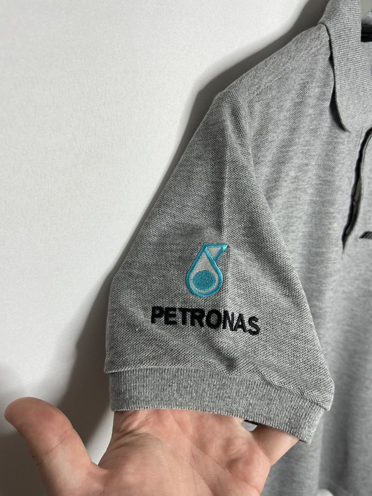 Mercedes-Benz Mercedes Bens AMG Petronas Big Logo Racing Polo Shirt F1 Size US L / EU 52-54 / 3 - 5 Thumbnail