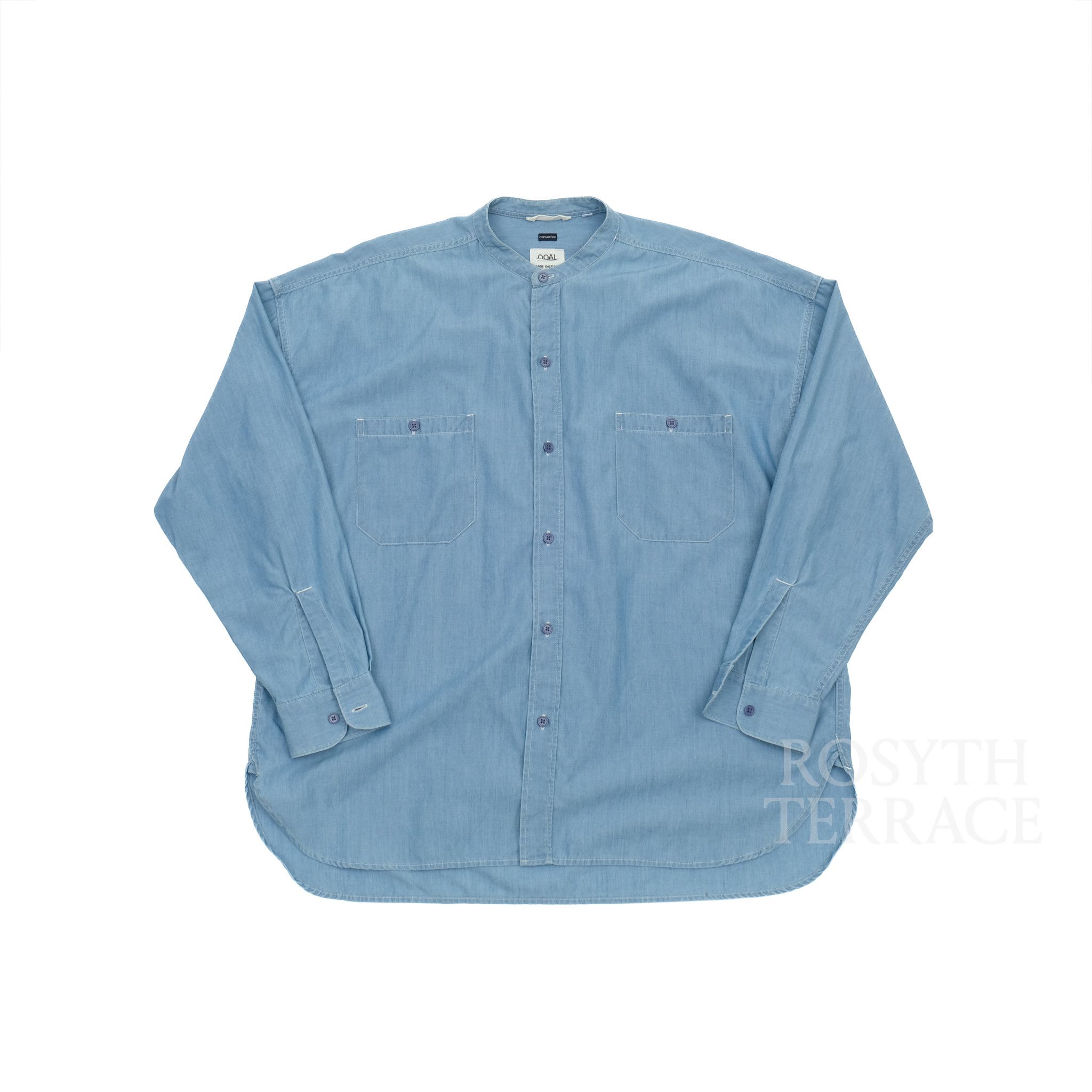 Nanamica 【nanamica / BAND COLLAR CHAMBRAY SHIRT / SIZE L】 Size US L / EU 52-54 / 3 - 1 Thumbnail