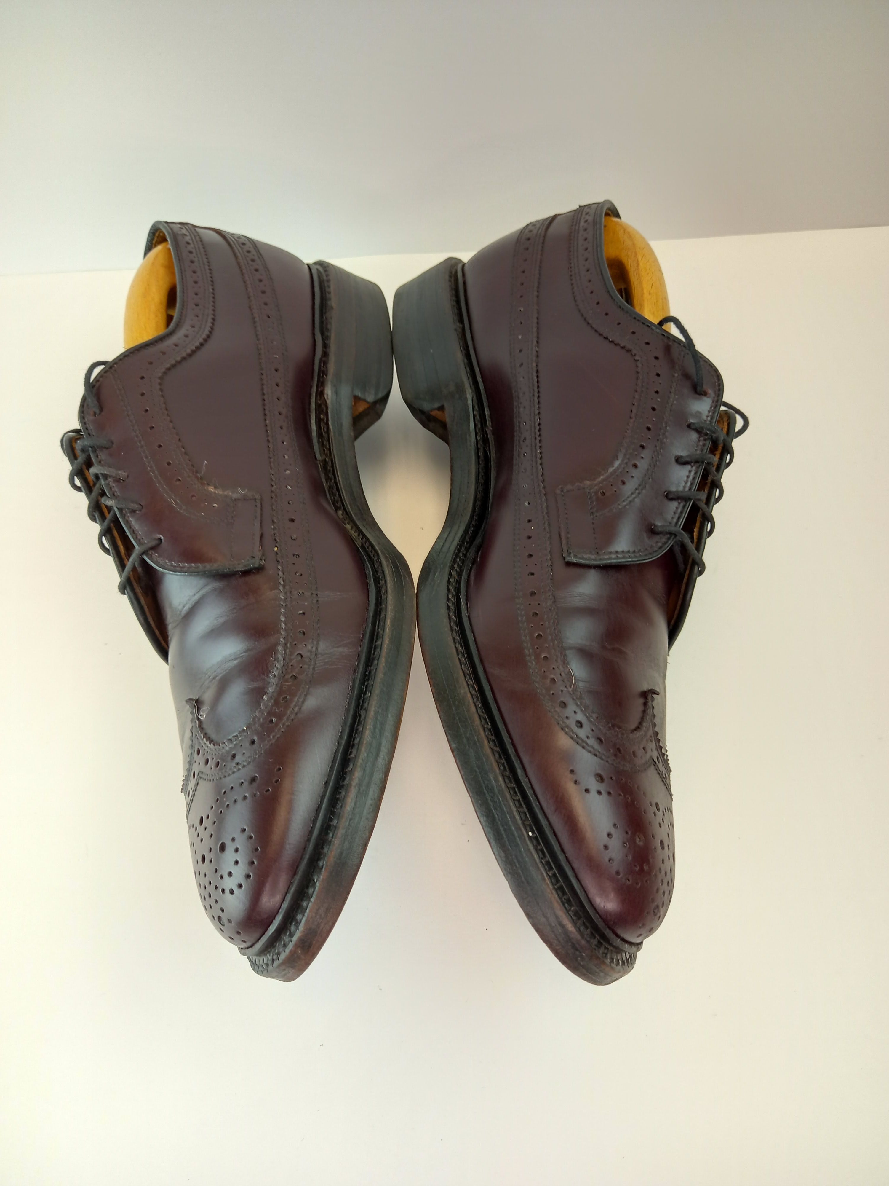 Allen Edmonds Allen Edmonds Red Burgundy Leather Oxford Shoes Size US 9.5 / EU 42-43 - 5 Thumbnail