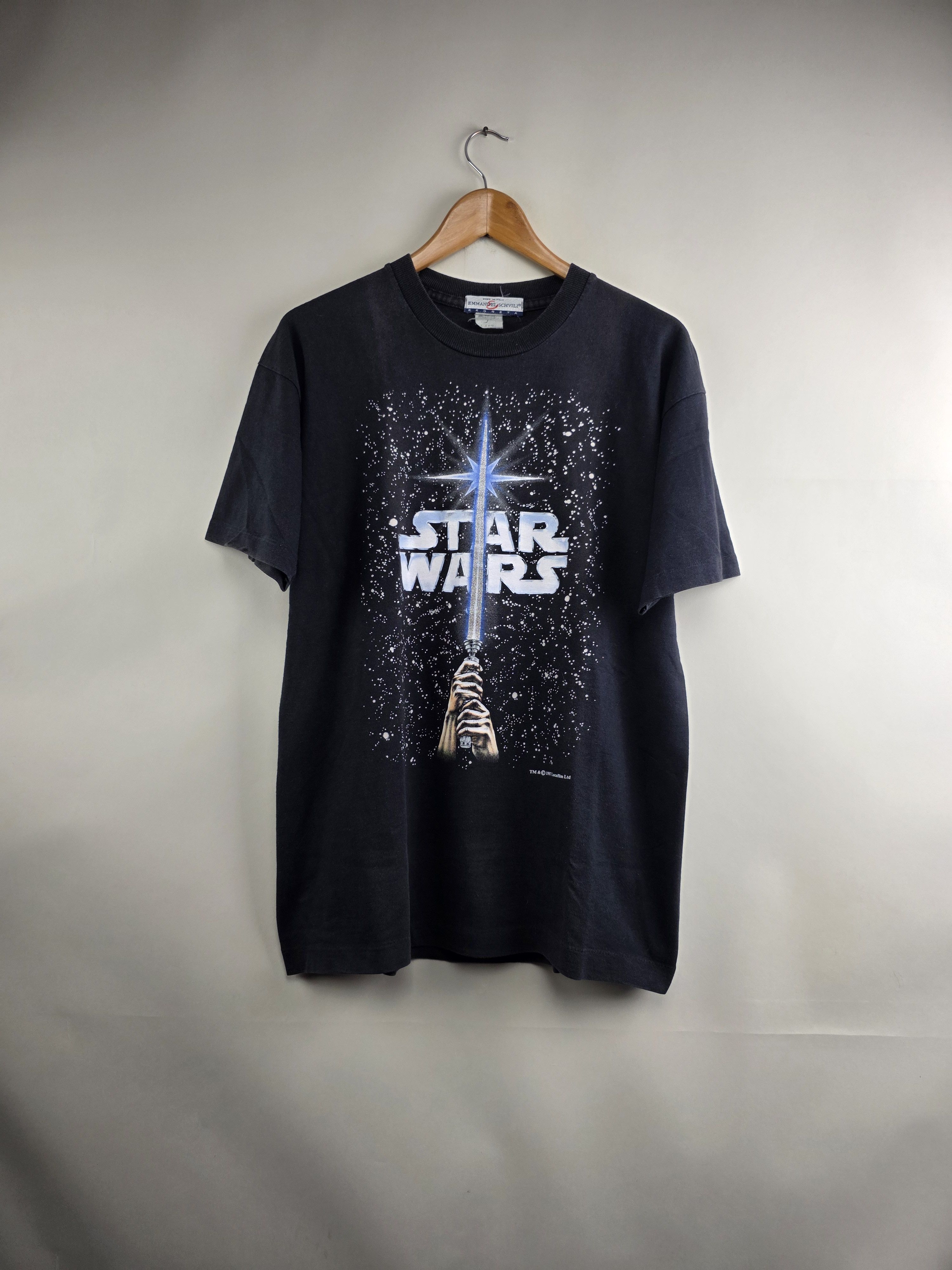 Star Wars × Vintage 1997 Star Wars may the force be with you L 21.5" 29" Size US L / EU 52-54 / 3 - 9 Thumbnail