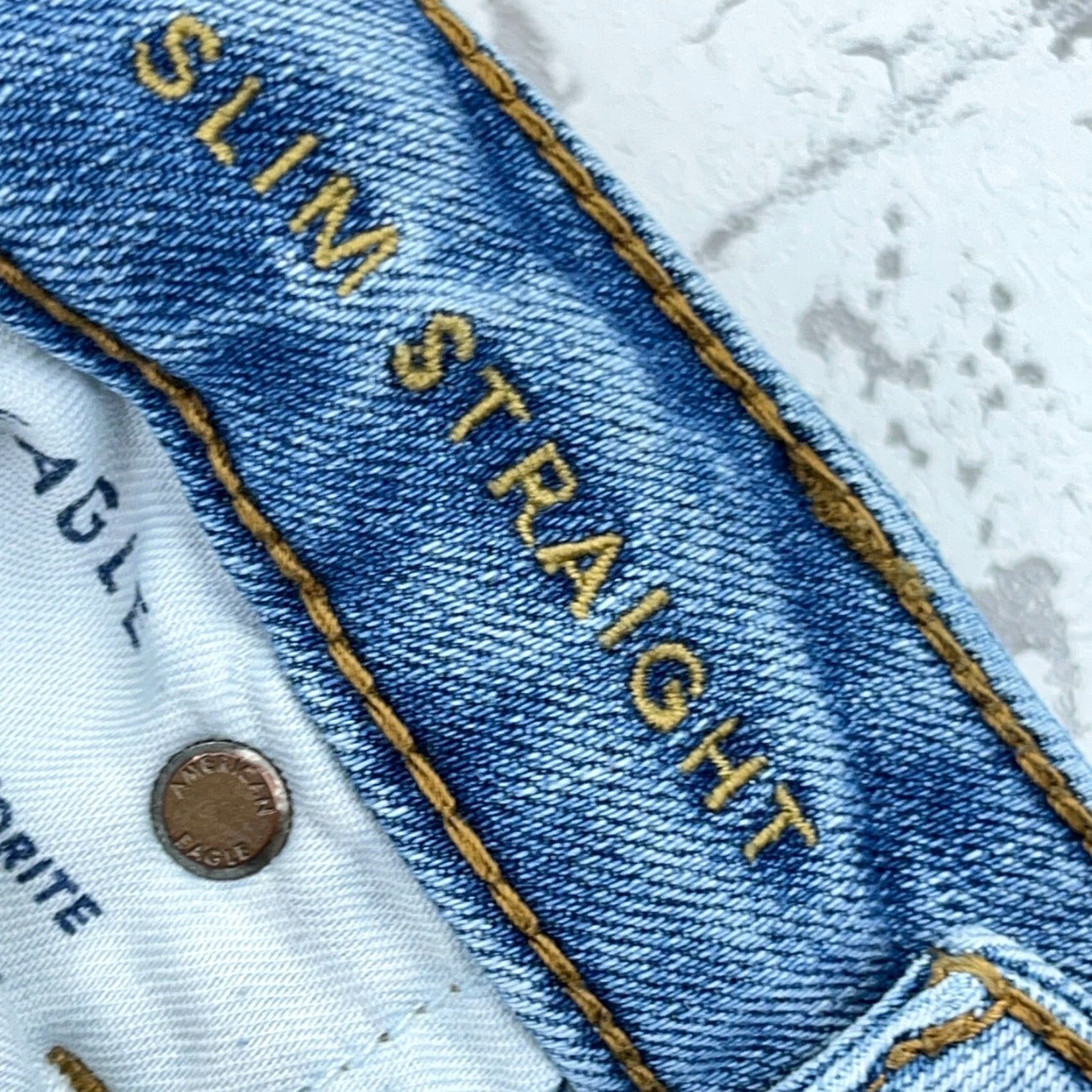 American Eagle Outfitters American Eagle Outfitters Jeans Men 30x30 Slim Straight Leg Blue Denim 5-Pocket Belt Loops Distressed? No. Classic Skater Preppy - 90s Modern N/A Size US 30 / EU 46 - 5 Thumbnail