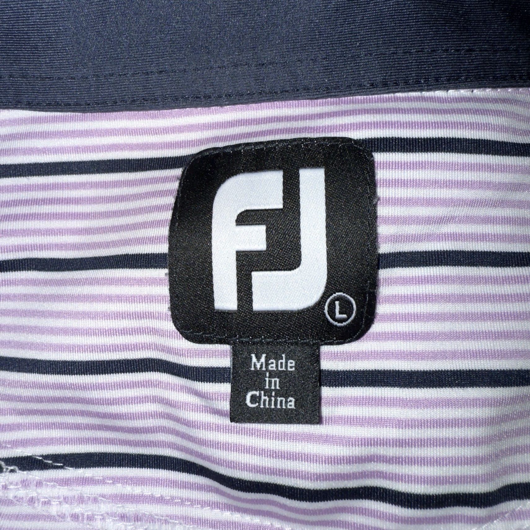 Footjoy FootJoy Polo Shirt Striped Athletic Polyester Blend Mens Size L Multicolor Shirt (Regular) Size US L / EU 52-54 / 3 - 4 Thumbnail