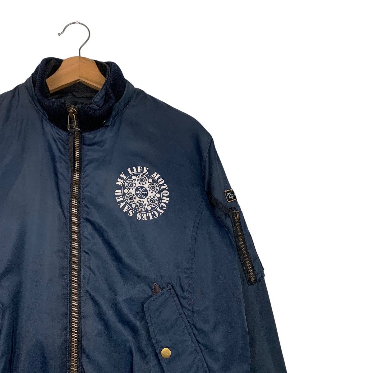 Japanese Brand ☀️Motoarmy bomber style zipper faded jacket Size US M / EU 48-50 / 2 - 5 Thumbnail
