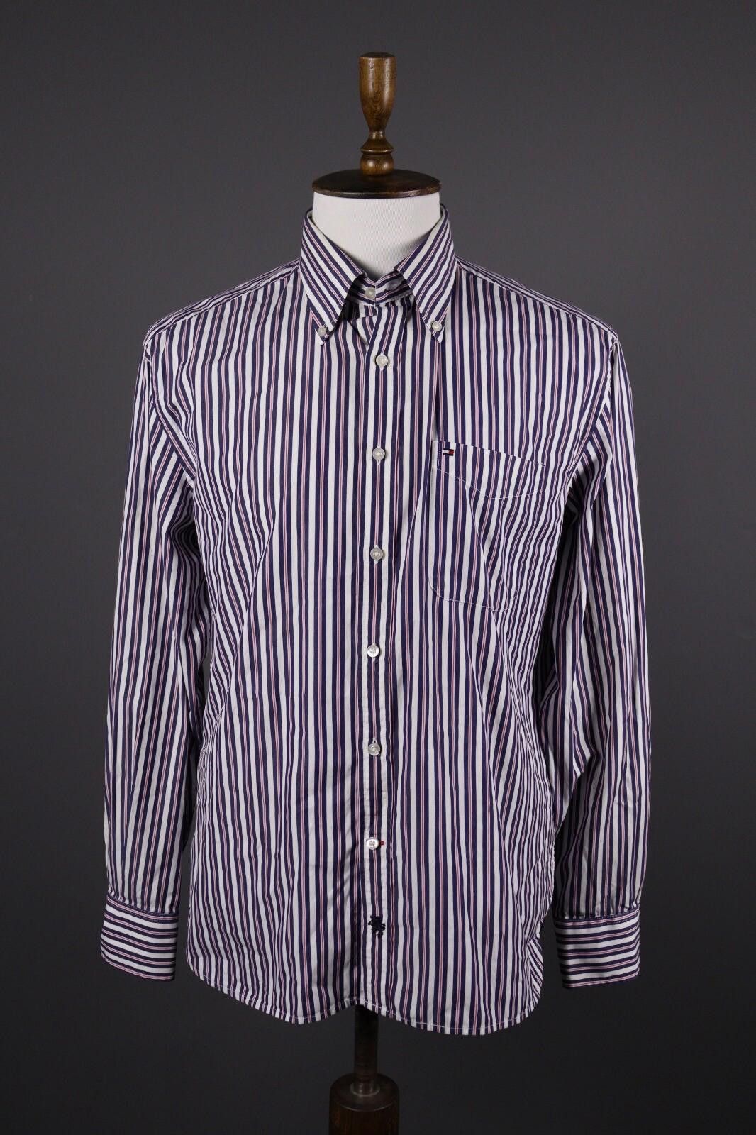 Tommy Hilfiger Tommy Hilfiger 80's Two Ply Multicolor Stripe Shirt L Size US L / EU 52-54 / 3 - 1 Thumbnail