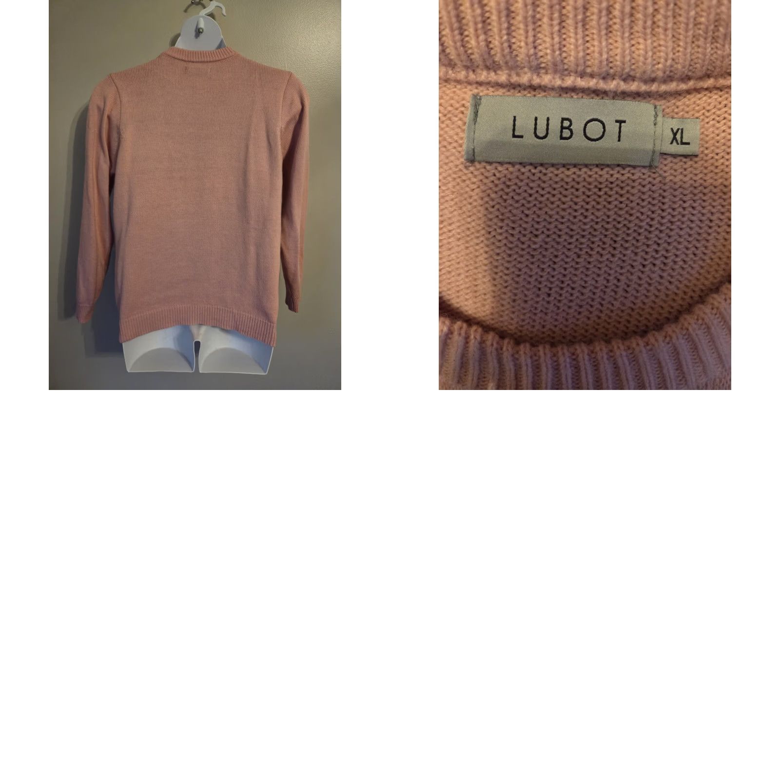 Vintage Lubot Ugly Christmas Sweater Womens XL Pink Cat Long Sleeve Size XL / US 12-14 / IT 48-50 - 8 Thumbnail