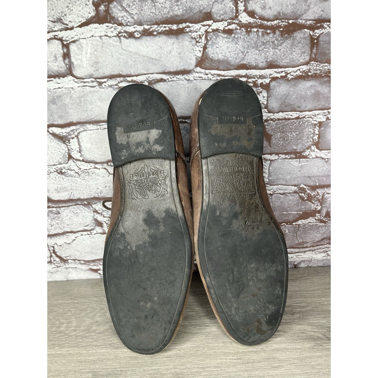Bed Stu Bed Stu Distressed Brown Oiled Leather Lace Derby Oxfords Me Size US 10.5 / EU 43-44 - 10 Thumbnail