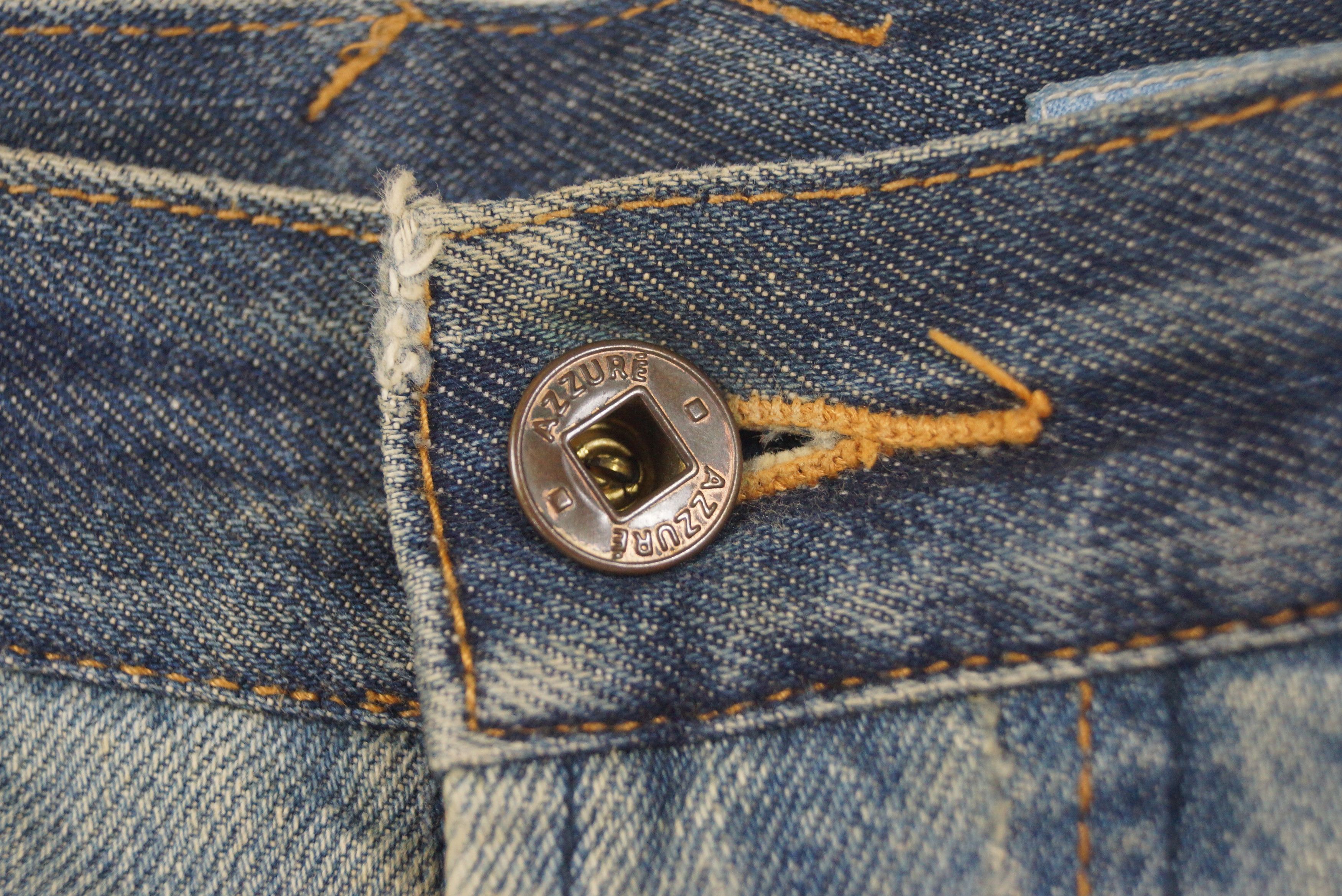 Vintage Rare Azzure Denim Nice Design Size US 41 - 3 Thumbnail
