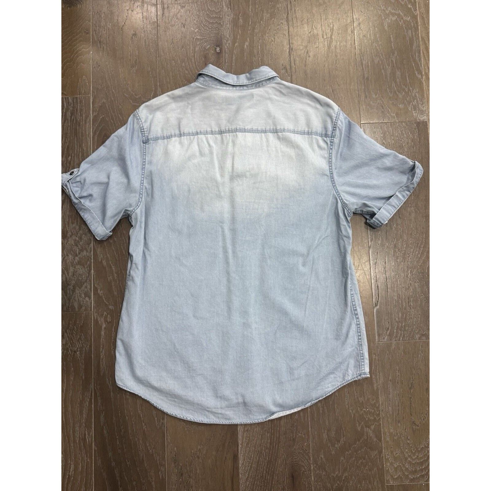Calvin Klein Vintage 90s CK Calvin Klein Jeans Denim Button Shirt Pockets Size US L / EU 52-54 / 3 - 3 Thumbnail