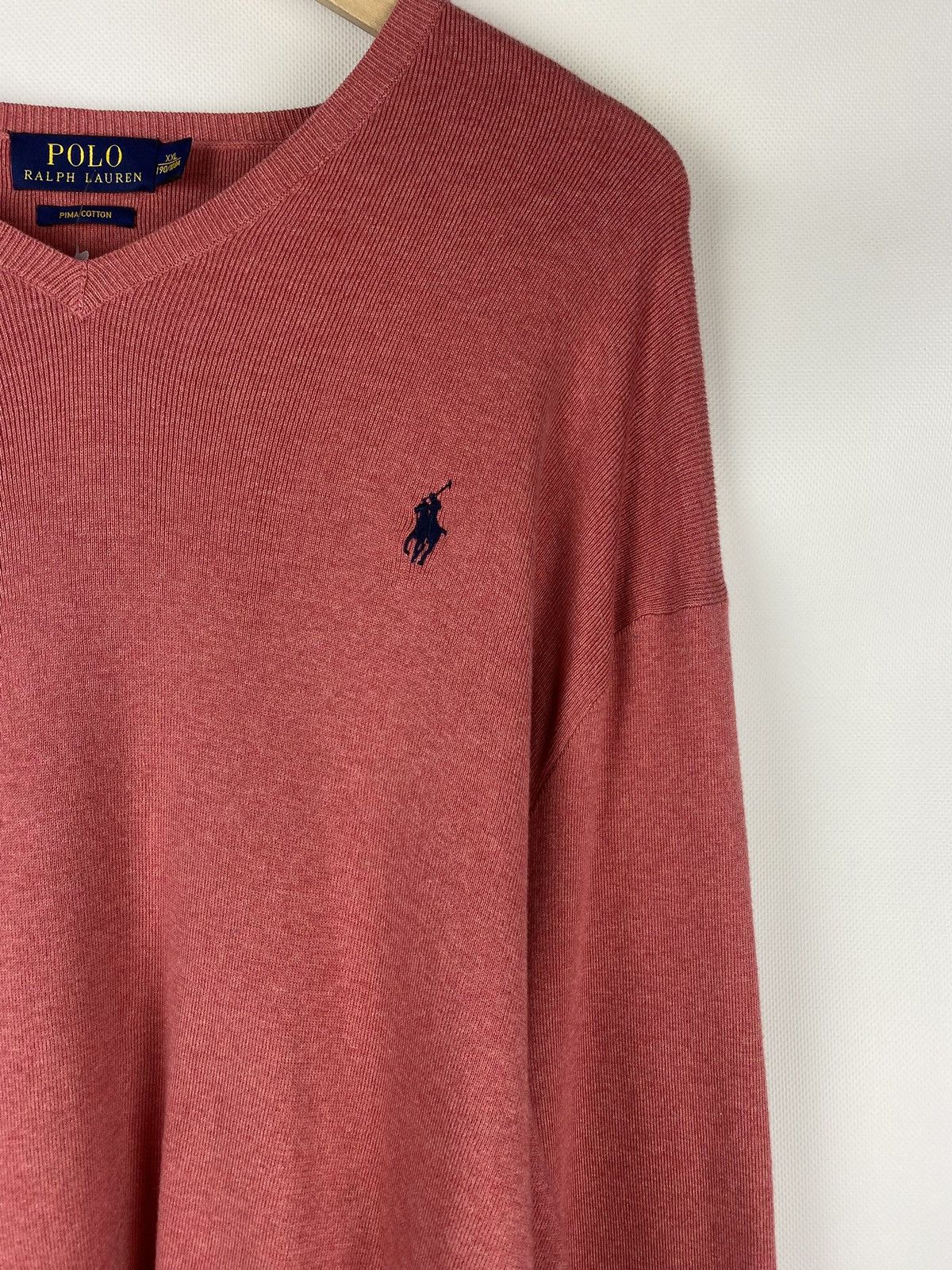 Polo Ralph Lauren Polo Ralph Lauren men’s V-neck Pima Cotton Sweater Pullover Size US XXL / EU 58 / 5 - 8 Thumbnail