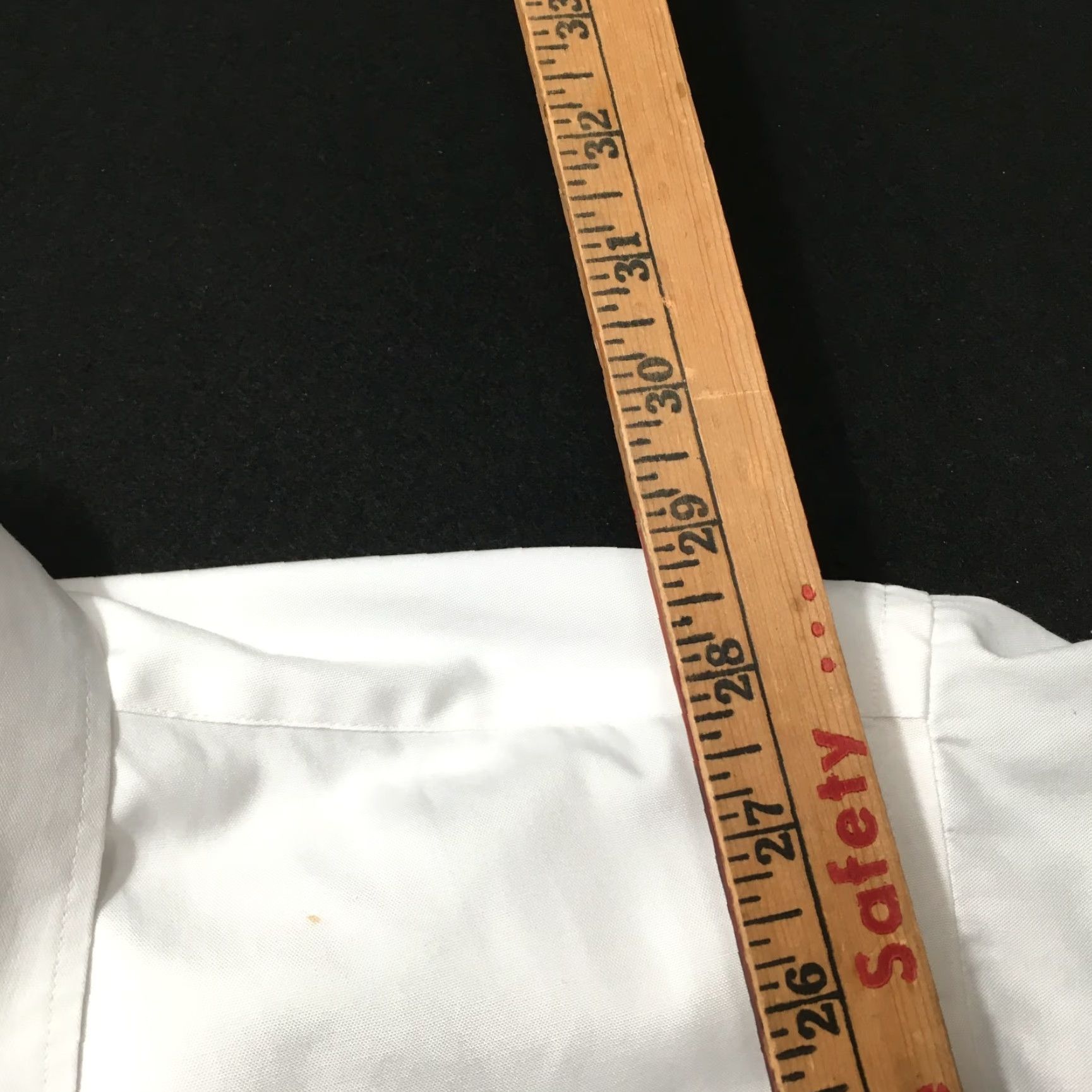 Geoffrey Beene VINTAGE Geoffrey Beene Shirt 80s White Large Collar Dress Casual L Cotton Long Sleeve 17x34 Mens Boys Womens? Size 42R - 6 Thumbnail