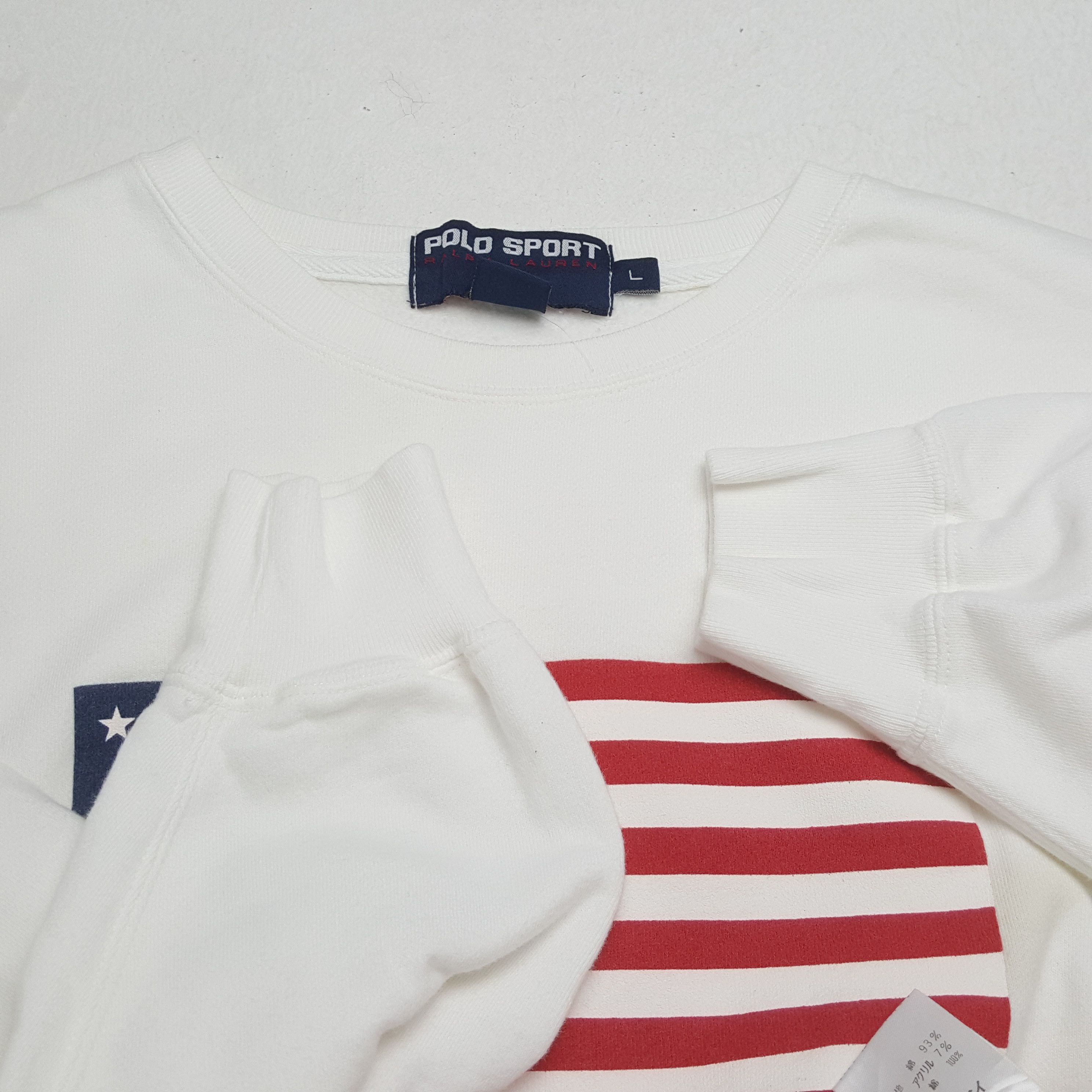 Polo Ralph Lauren × Vintage Vintage POLO SPORTS by RALPH LAUREN Fashion Brand Sweatshirt Size US L / EU 52-54 / 3 - 8 Thumbnail