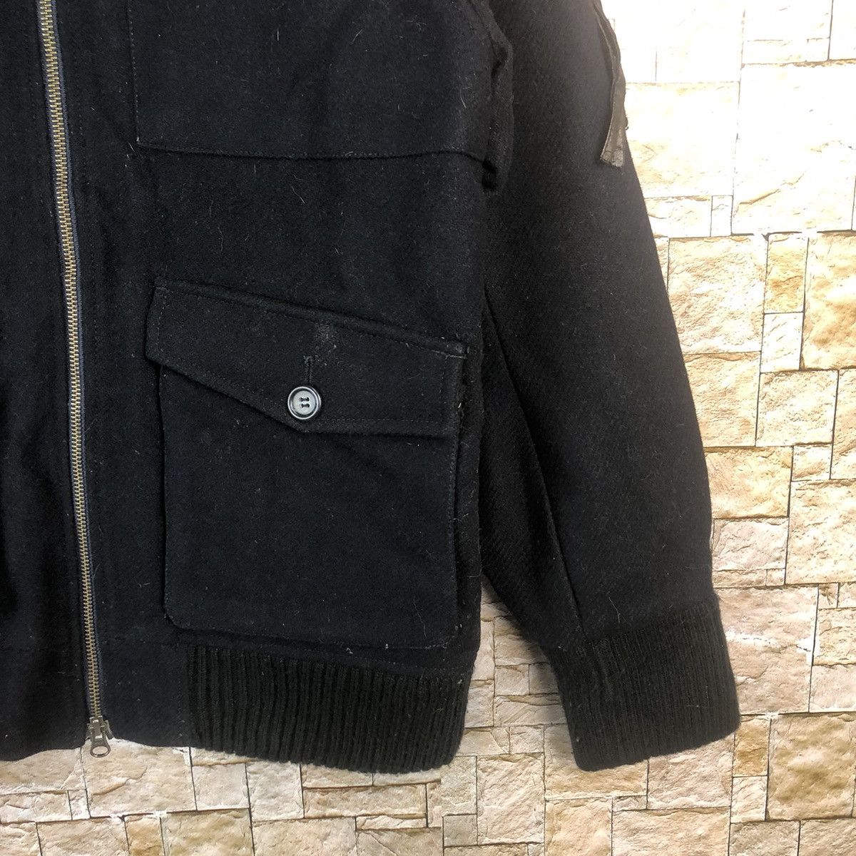 Japanese Brand THW Dark Blue Bombers Jacket #A14 Size US M / EU 48-50 / 2 - 7 Thumbnail