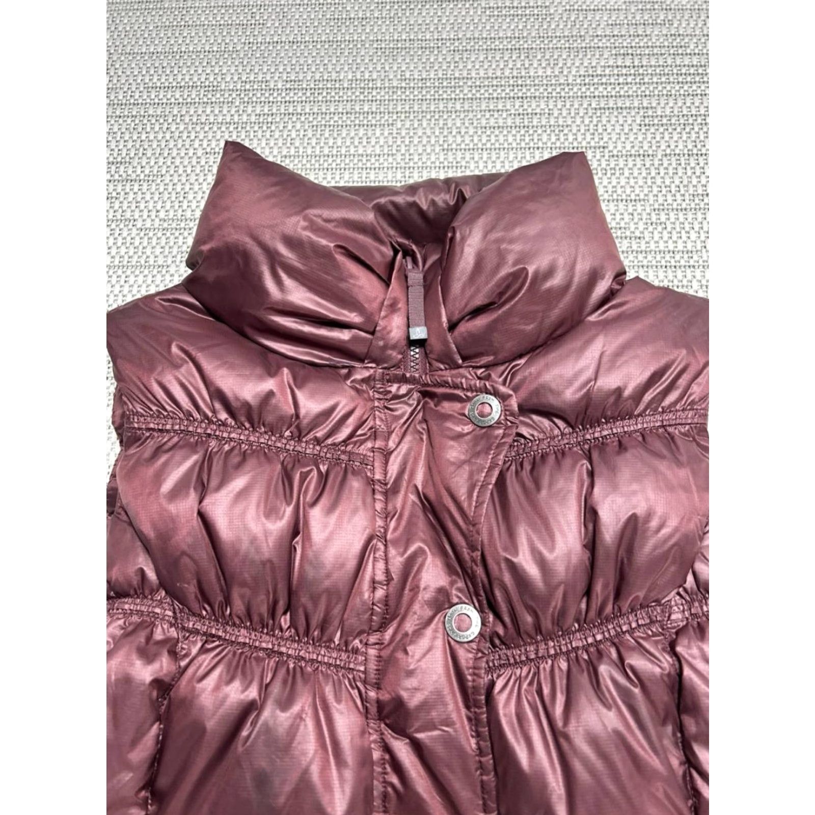 Prana Prana Milly Puffer Down Vest Women Small Red Quilted Insulated Lined Turtle Neck Vest Puffer Winter Fall Size S / US 4 / IT 40 - 3 Thumbnail