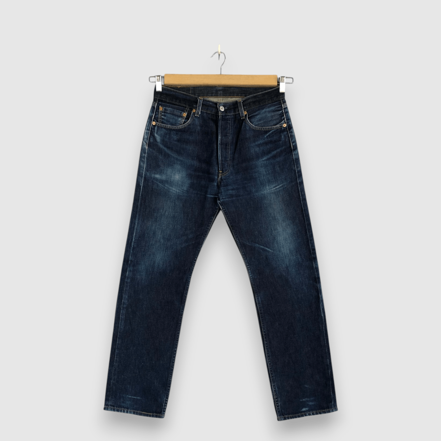 Levi's Vintage Levis 501 Blue Jeans Levi's 501 Distressed Denim Size US 30 / EU 46 - 1 Thumbnail