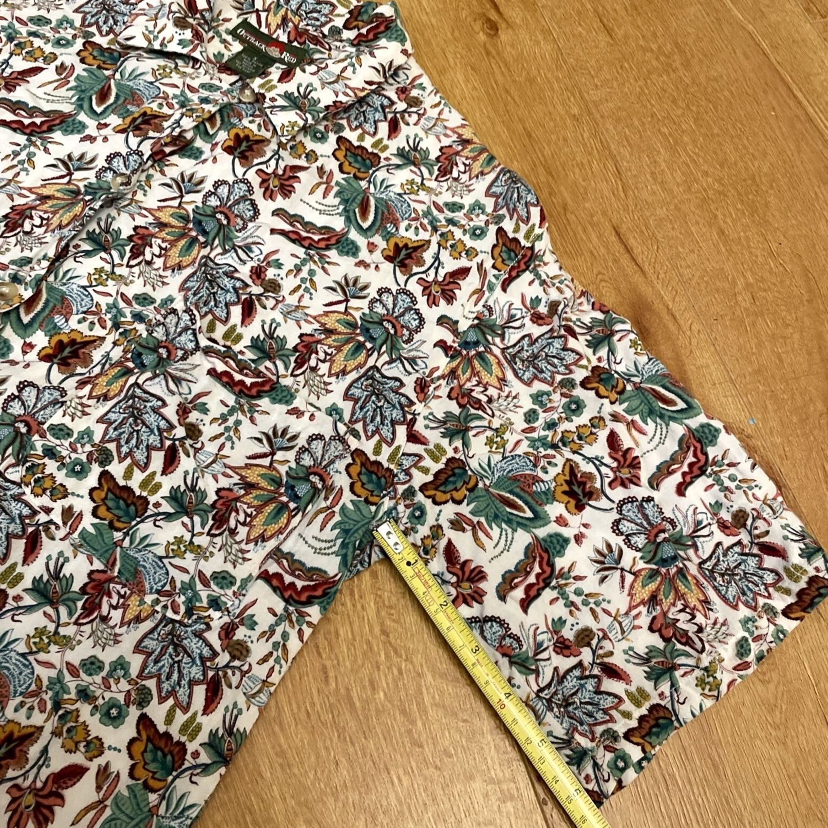 Vintage OUTBACK RED Button-Up Shirt Womens Small Floral Western Floral Grunge 90’s Y2K Vintage Size L / US 10 / IT 46 - 6 Thumbnail