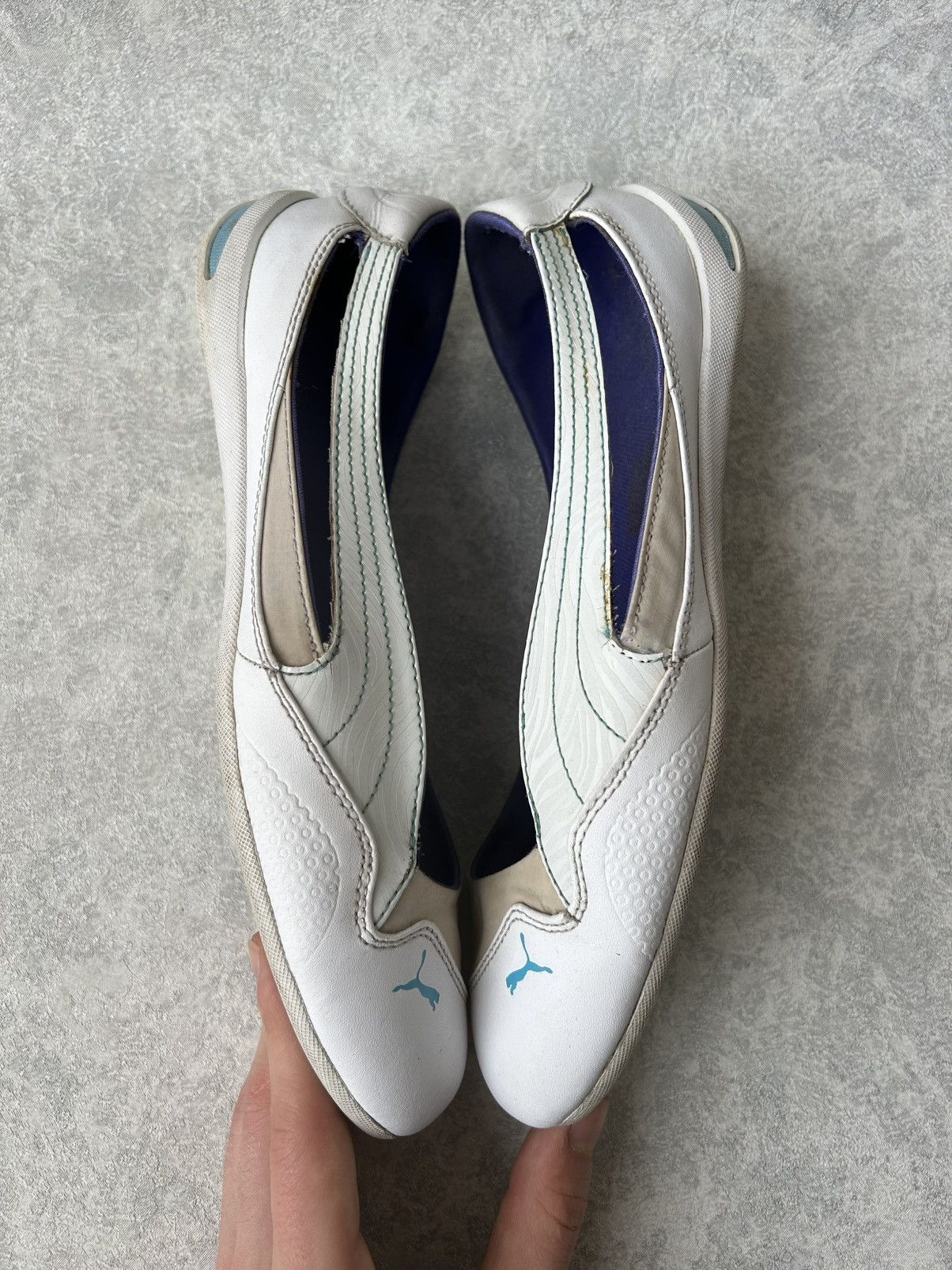 Puma Vintage 00s Y2K Puma Leather Ballerinas Ballet Flats Size US 8.5 / EU 41-42 - 3 Thumbnail