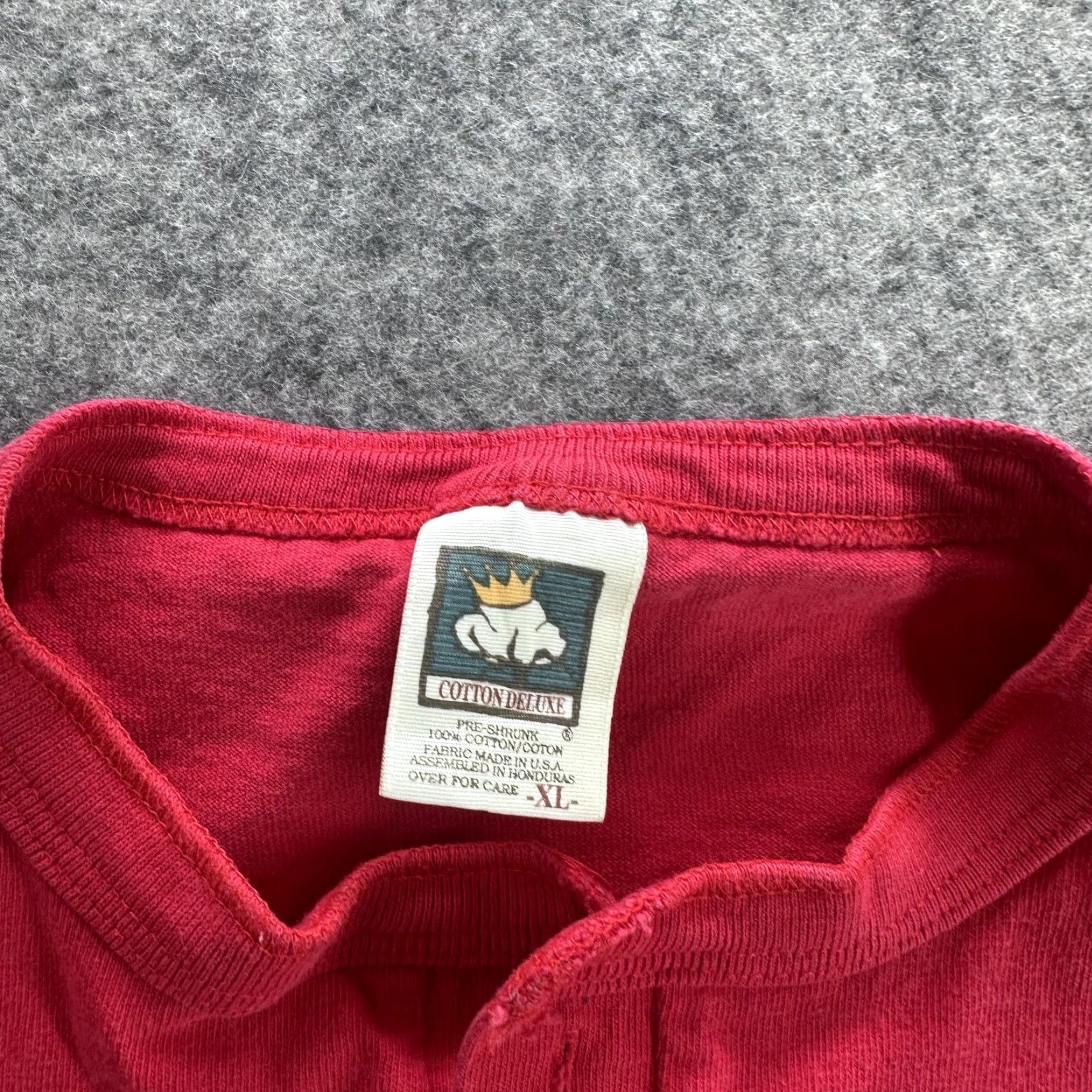 Vintage United Steelworkers Local 1191 Shirt Mens XL Red Henley AFL-CIO Graphic Union Size US XL / EU 56 / 4 - 4 Thumbnail