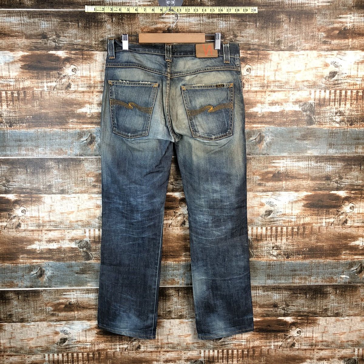 Nudie Jeans DL Nudie Jeans Blue Distressed Denim Pants #C139 Size US 31 - 12 Thumbnail