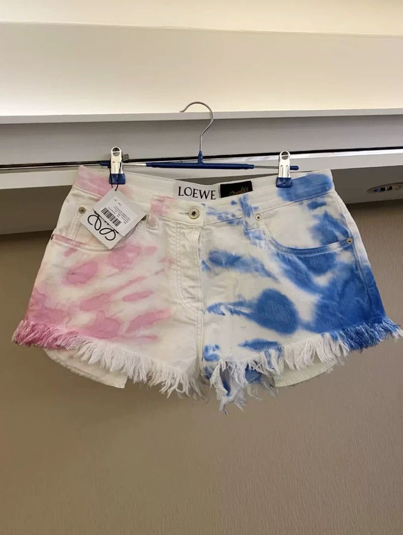 Loewe LOEWE Color blended denim shorts Size 26" / US 2 / IT 38 - 1 Thumbnail