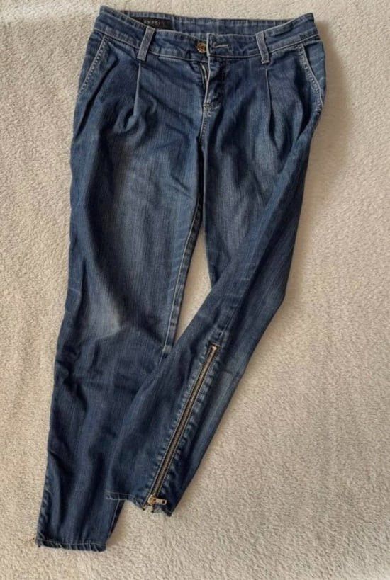 Gucci Gucci Women’s Tapered Zip Jeans Blue Size 38 Size 26" / US 2 / IT 38 - 2 Thumbnail