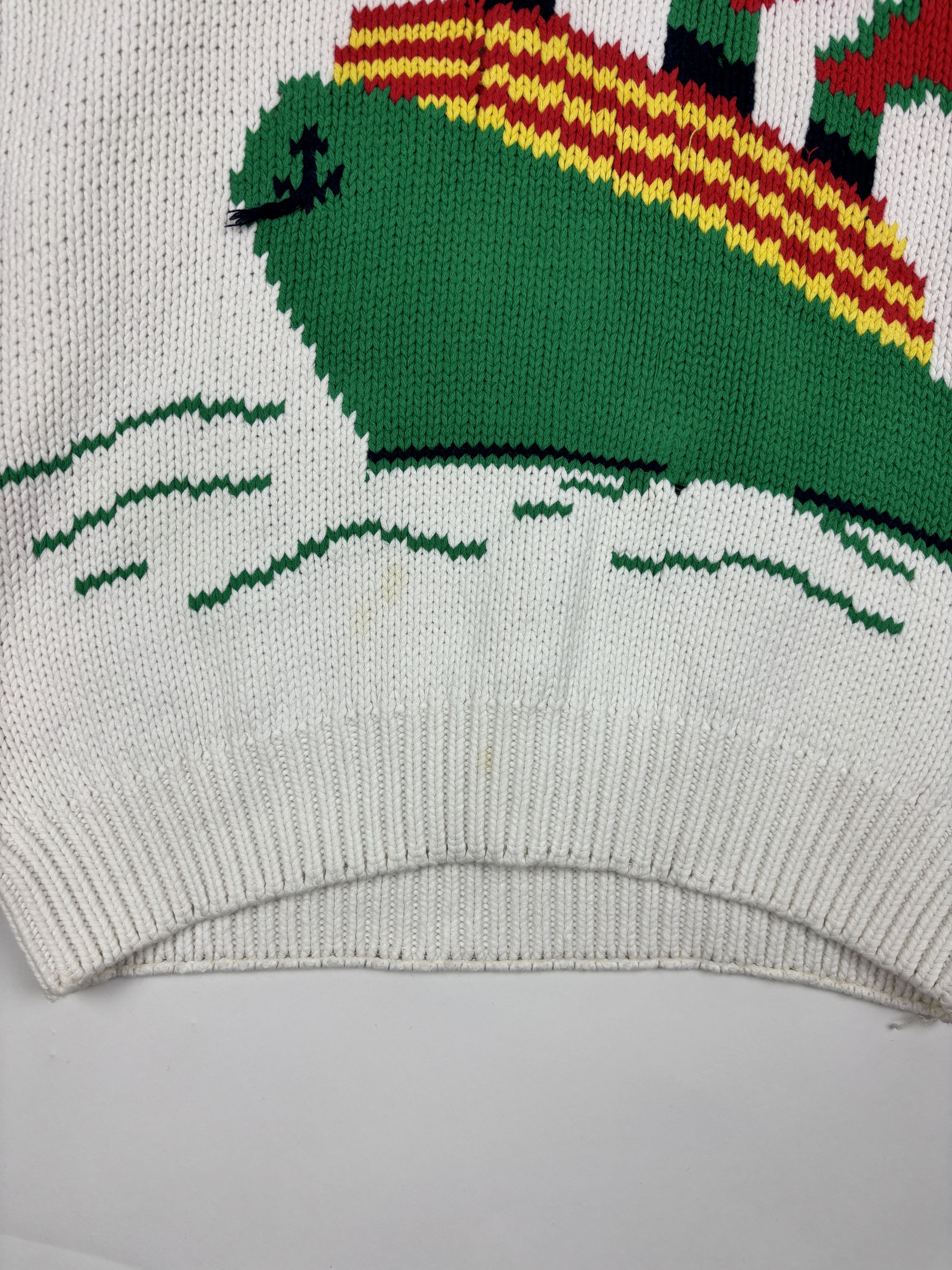 Vintage Vintage Sailboat Knit Sweater Size US M / EU 48-50 / 2 - 2 Thumbnail