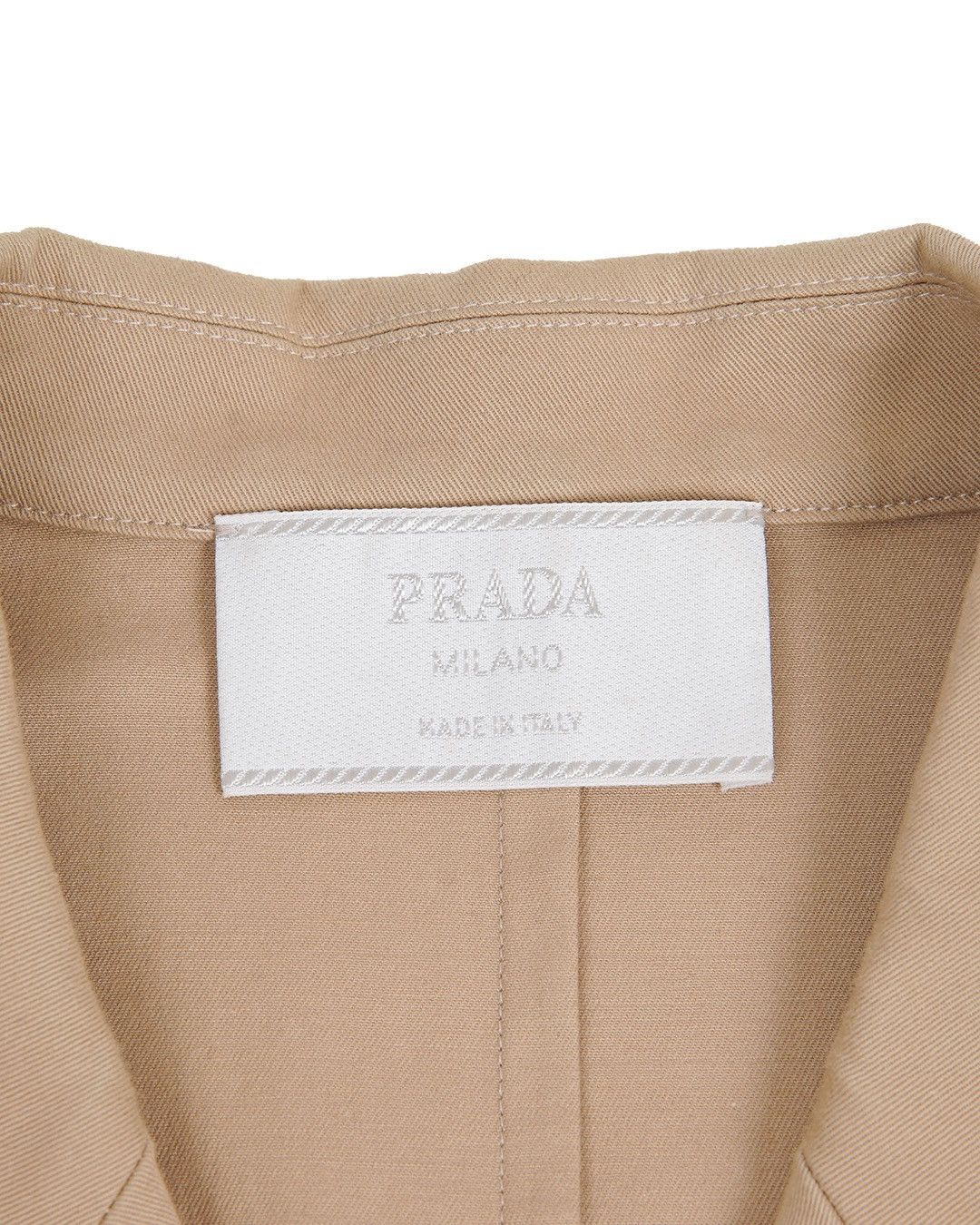 Prada Prada F/W1998 Mens Beige Short Sleeve Shirt Size US XL / EU 56 / 4 - 4 Thumbnail