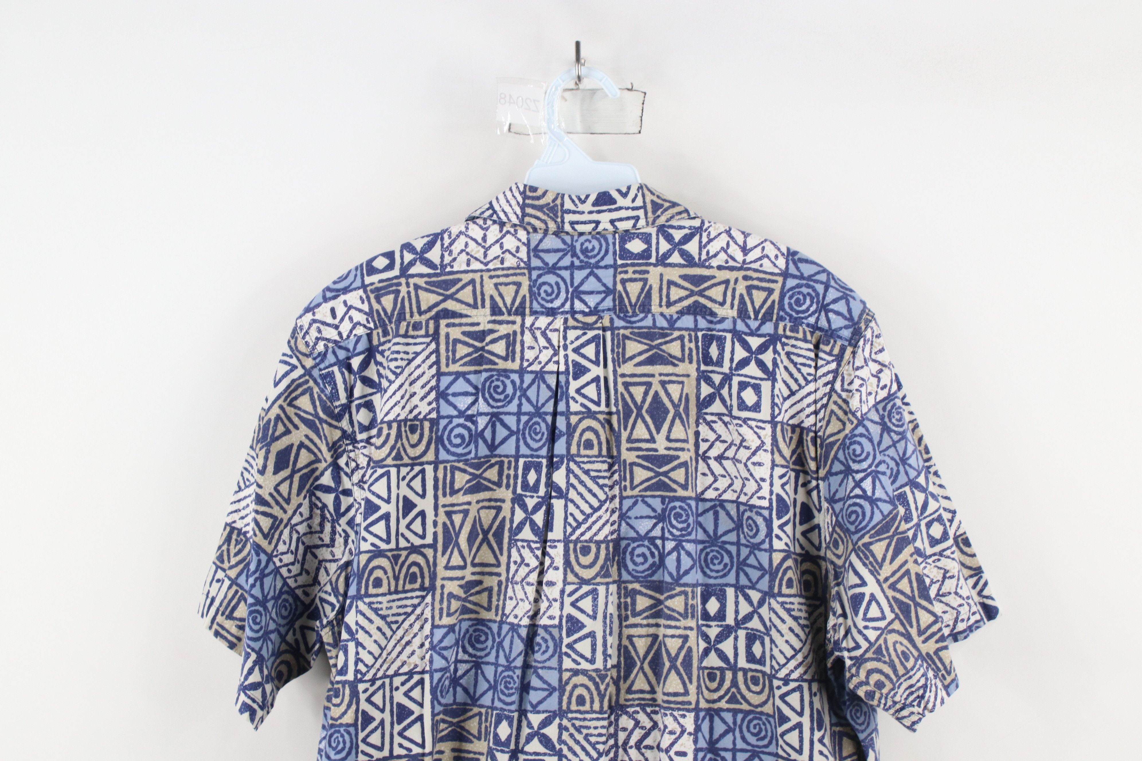 Vintage Vintage 90s Streetwear Abstract Hawaiian Luau Button Shirt Size US L / EU 52-54 / 3 - 8 Thumbnail
