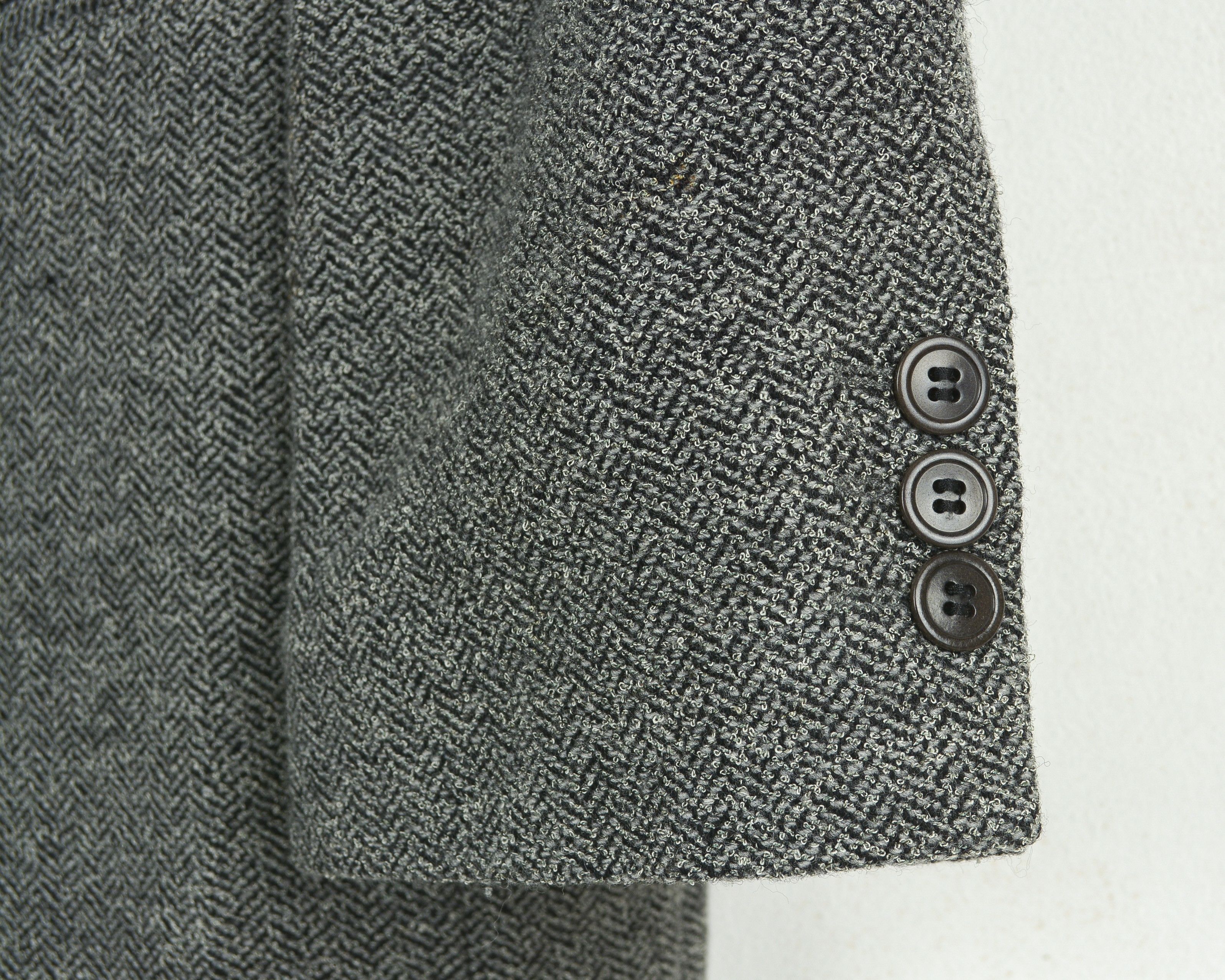 Hugo Boss Mars US 40 Wool Blazer Herringbone Tweed Suit Jacket M Size 40R - 9 Thumbnail