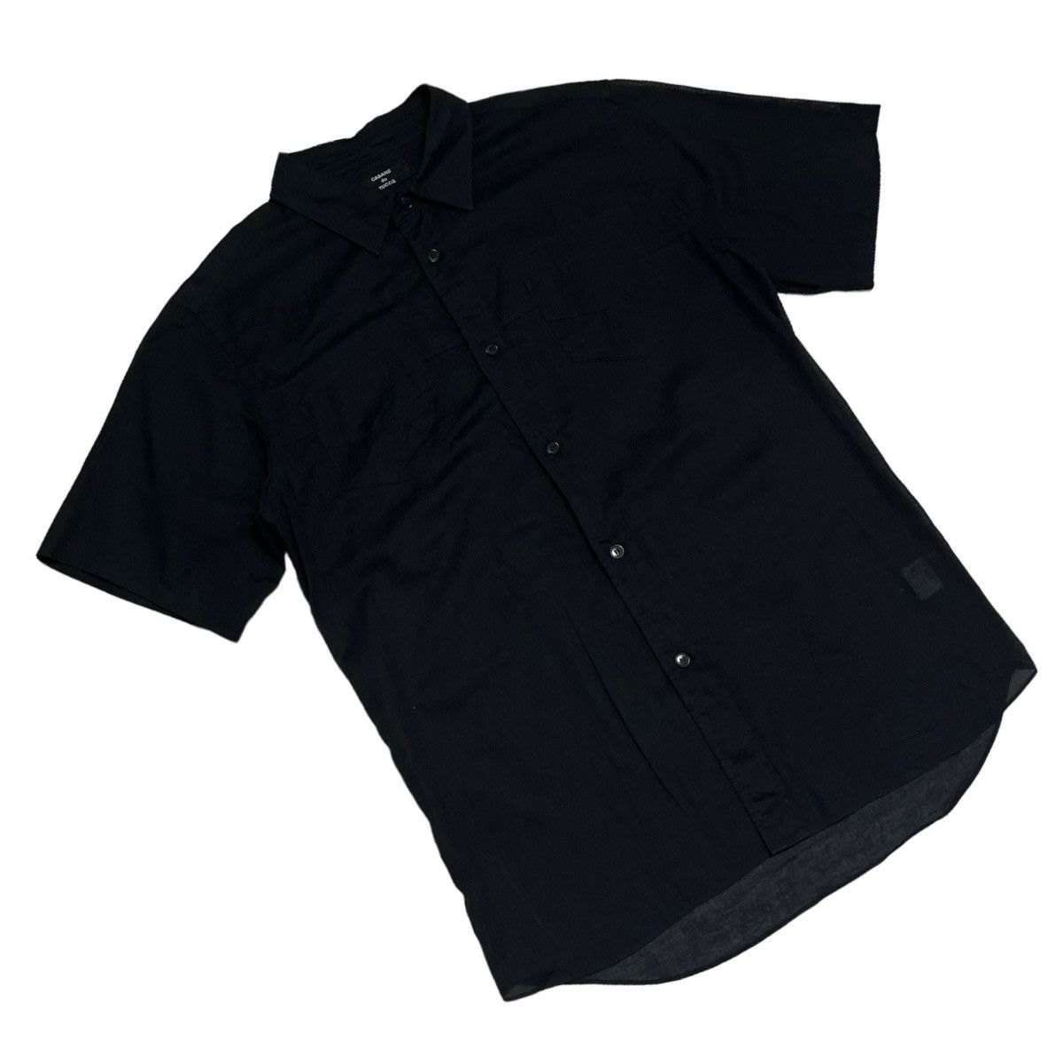 CABANE de ZUCCa Cabane De Zucca Sheer Black Shirt Size US L / EU 52-54 / 3 - 2 Thumbnail