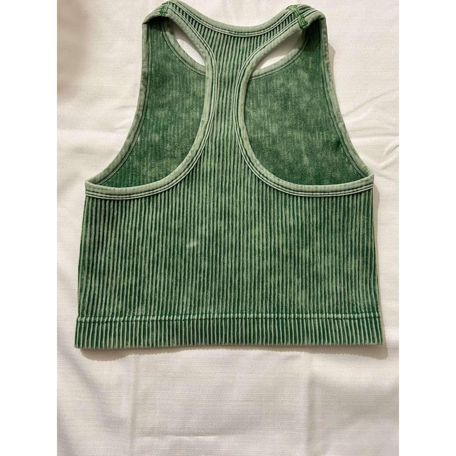 Other NWOT-Women's Zenna Ribbed Cropped Tank Top-Green Size L/XL Size L / US 10 / IT 46 - 4 Thumbnail