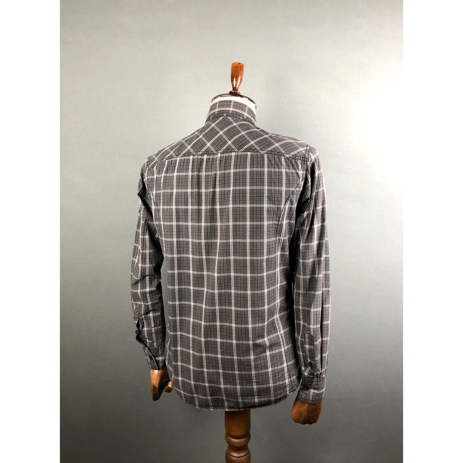 Harley Davidson Harley-Davidson Men's Shirt M Gray Cotton Check Button-Up Casual Regular Size US M / EU 48-50 / 2 - 3 Thumbnail