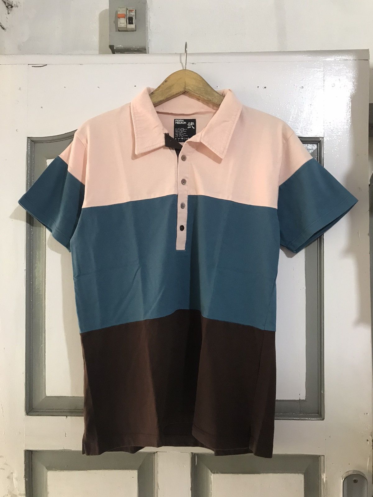 If Six Was Nine × Japanese Brand × PPFM PPFM 3tone Poloshirt Size US M / EU 48-50 / 2 - 1 Thumbnail