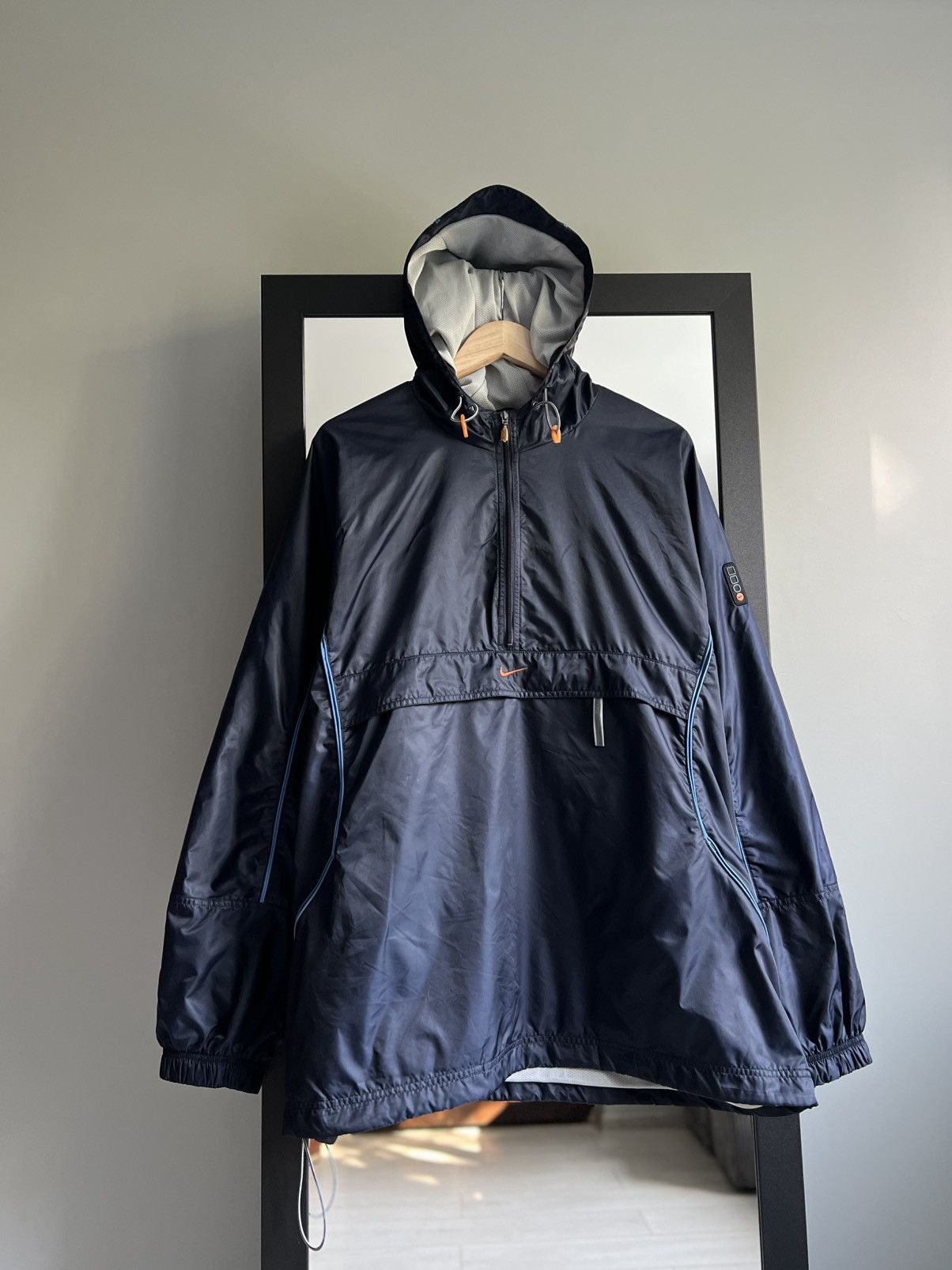 Nike Vintage 90’s Nike Swoosh Nylon Anorak Jacket Size US XL / EU 56 / 4 - 3 Thumbnail