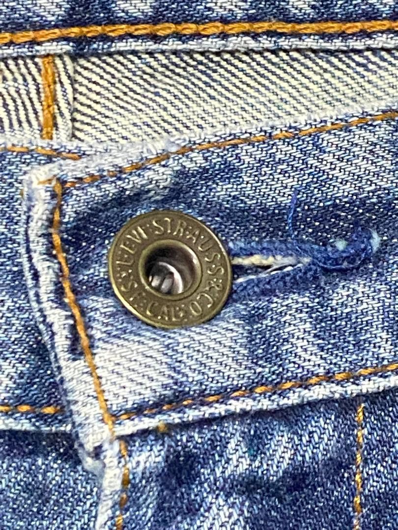 Levi's Vintage Y2K Levi's 504 Blue Washed Distressed Baggy Jeans Size US 34 / EU 50 - 17 Thumbnail