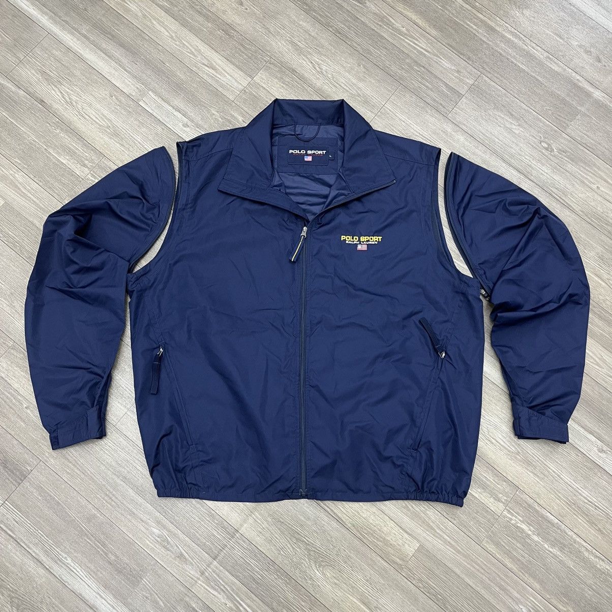 Polo Ralph Lauren × RRL Ralph Lauren × Vintage Vintage 90's Polo Sport Ralph Lauren Windbreaker Jacket Size US L / EU 52-54 / 3 - 1 Thumbnail