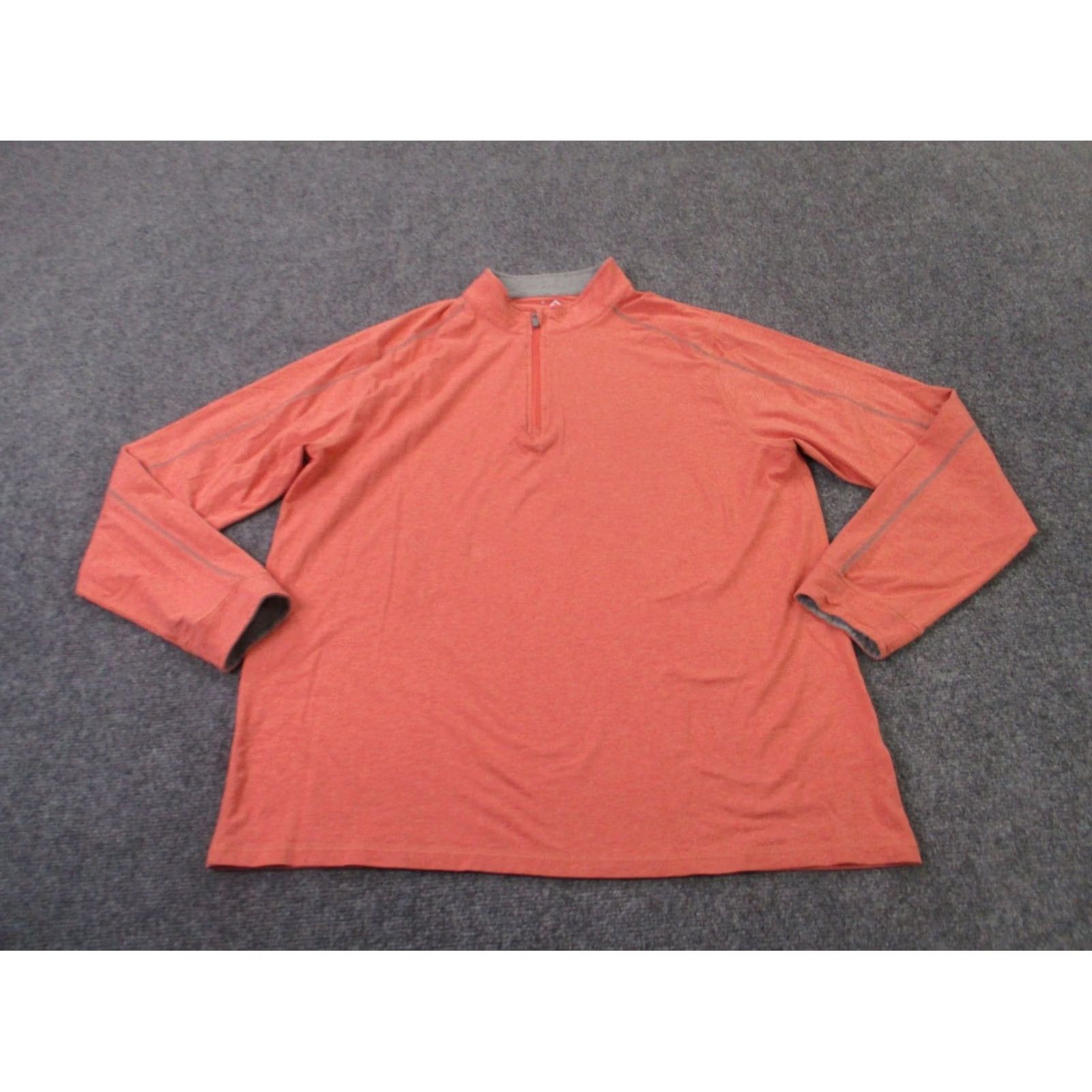 Vintage Tasc Jacket Mens XL Orange Bamboo Stretch Pullover Windbreaker Golf Size US XL / EU 56 / 4 - 2 Thumbnail