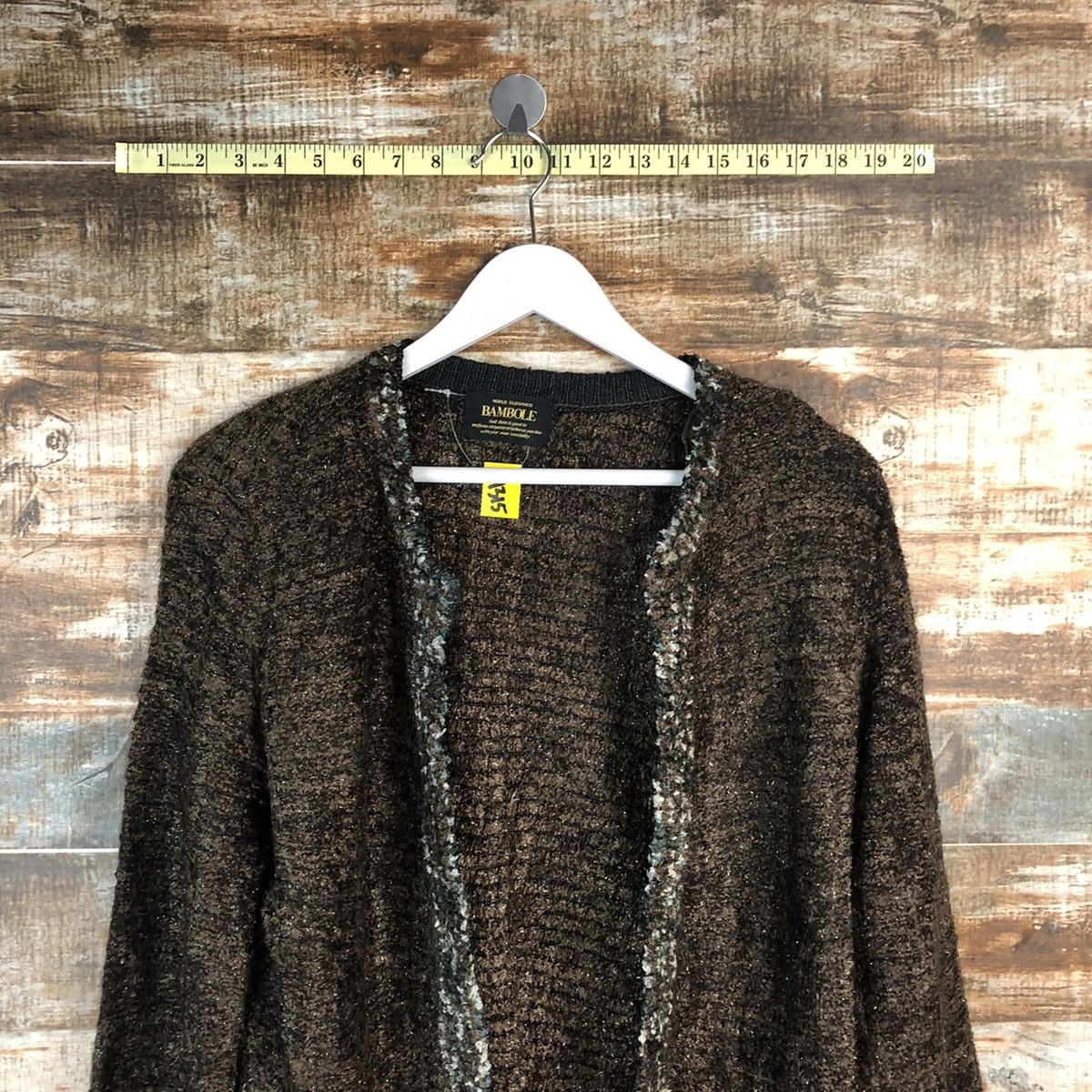 Homespun Knitwear × Japanese Brand Bambole Dark Brown Cardigan Knitwear #A1315 Size M / US 6-8 / IT 42-44 - 5 Thumbnail