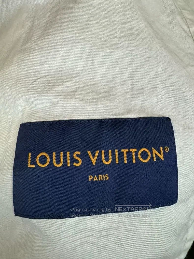 Louis Vuitton Map print orange camouflage assault jacket