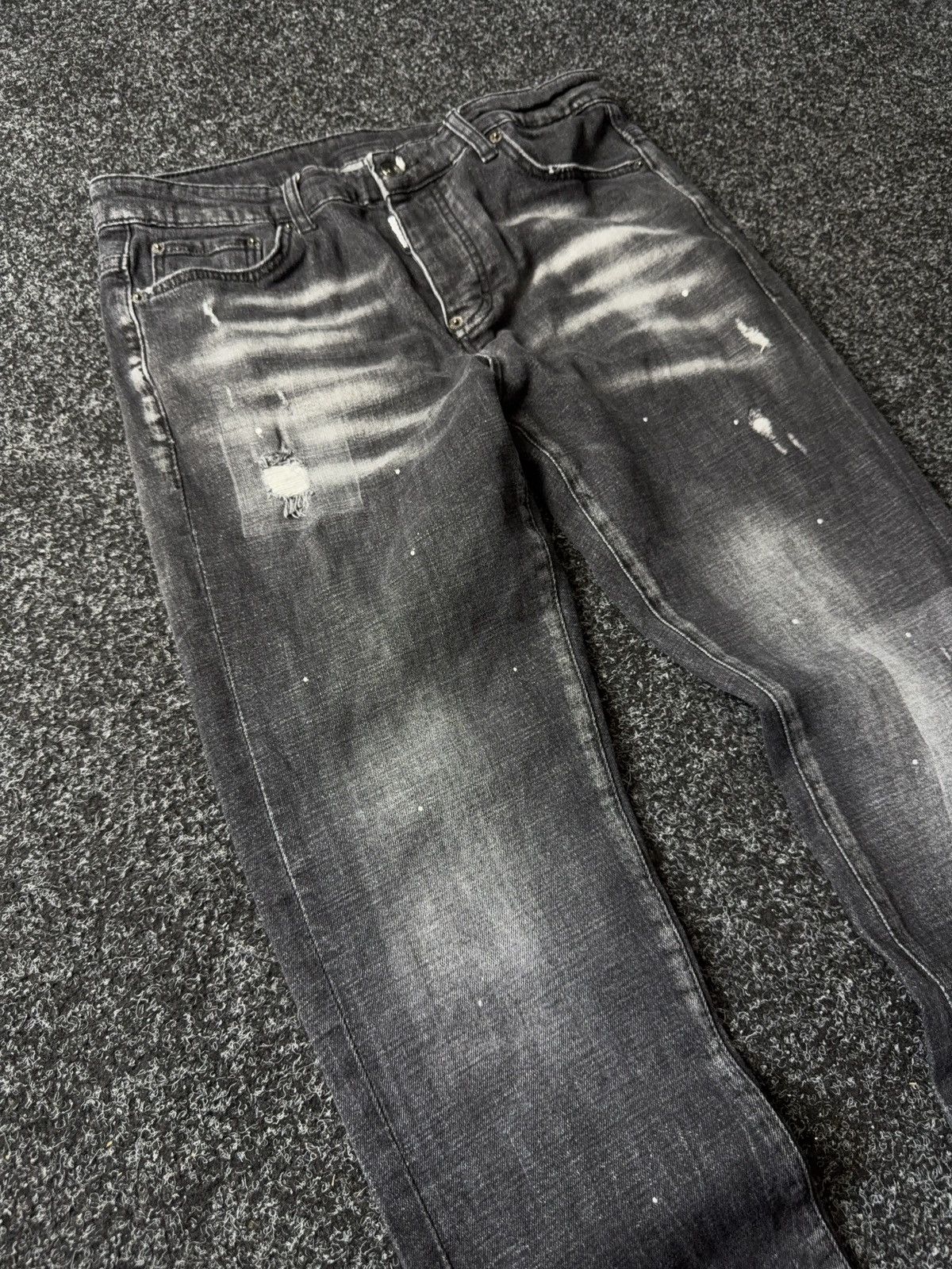 Dsquared2 Retro Dsquared2 Y2K Distressed Black Grey Jeans Size 48 Size US 32 / EU 48 - 5 Thumbnail