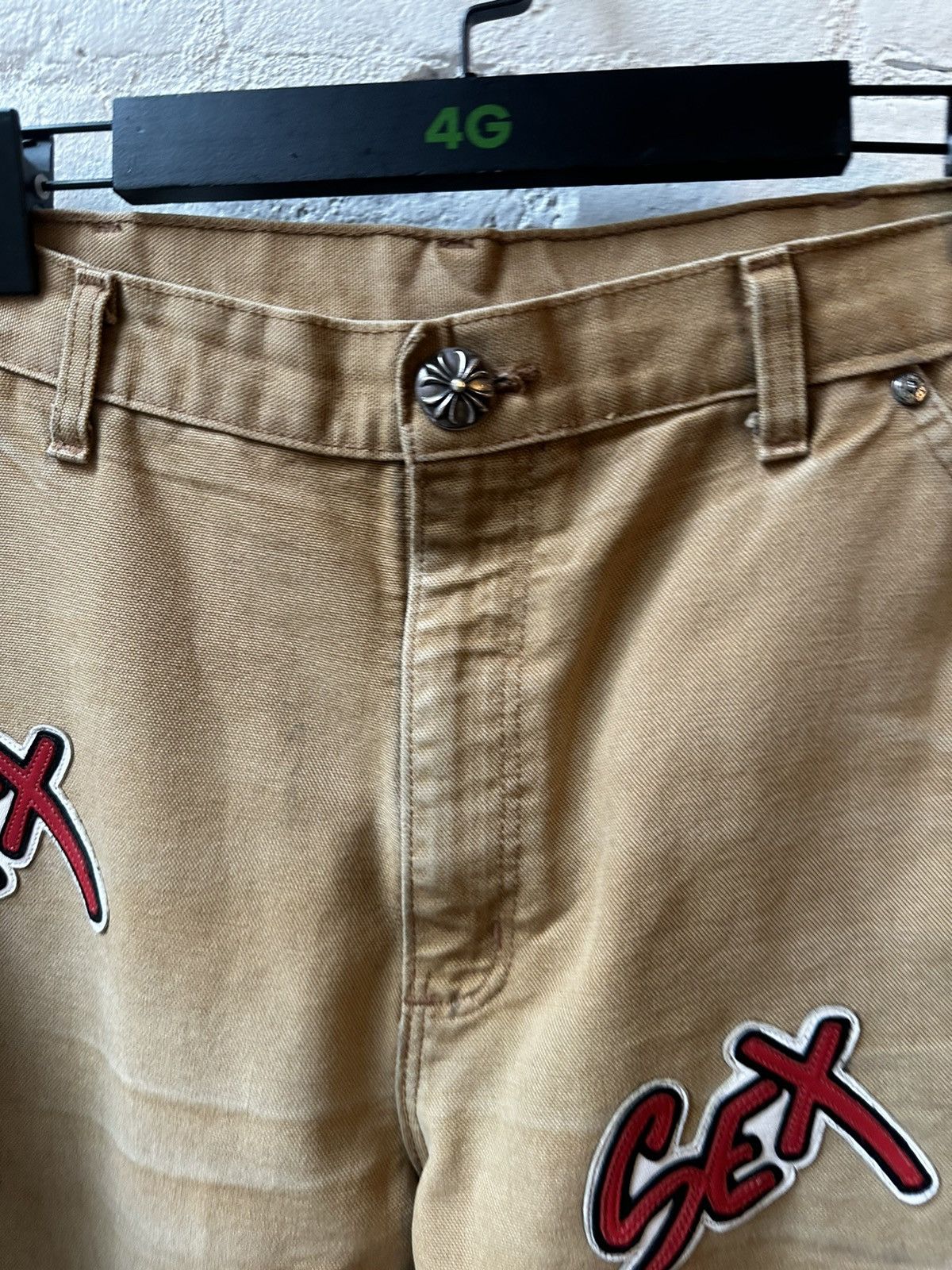 Chrome Hearts CHROME HEARTS CARPENTER CROSS & SEX PATCH JEANS 32 33 34 Size US 32 / EU 48 - 3 Thumbnail