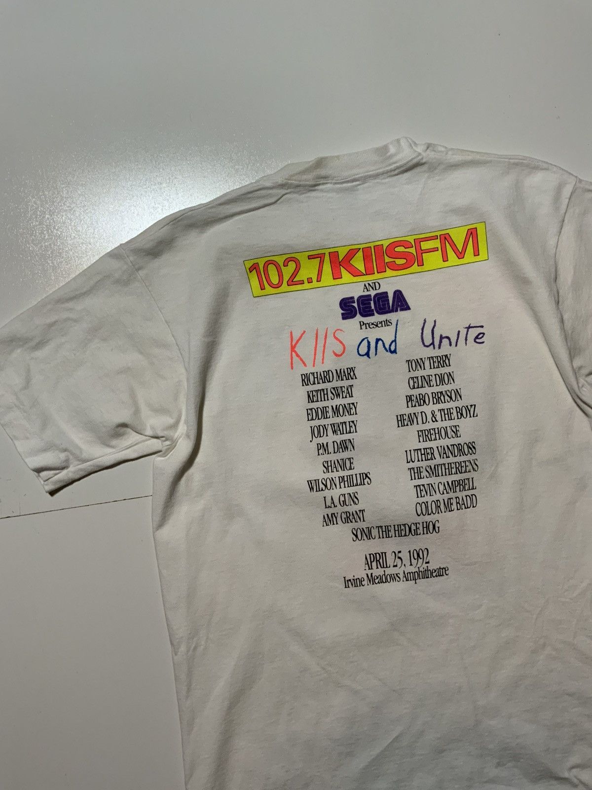 Vintage Vintage 1992 102.7 KIIS FM Unite Concert Vandross T-Shirt Size US L / EU 52-54 / 3 - 12 Thumbnail