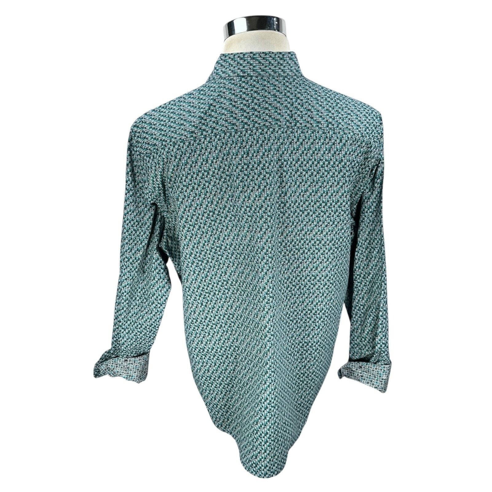Robert Graham Robert Graham Shirt Men 2XL XXL Blue Cotton Long Sleeve Size US XXL / EU 58 / 5 - 6 Thumbnail