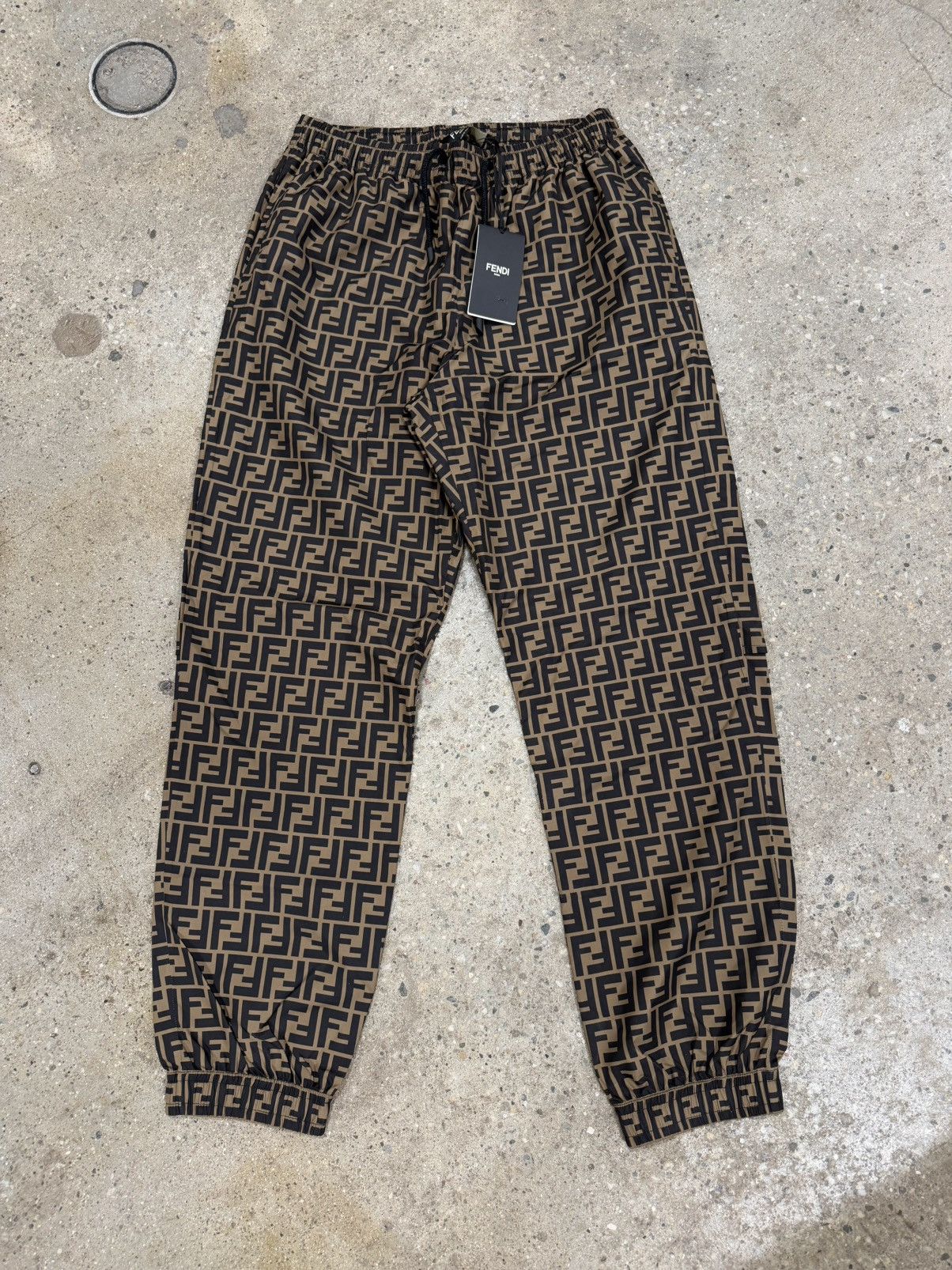 Fendi Fendi FF monogram Printed Nylon Track Pants NEW 1300$ Size US 30 / EU 46 - 1 Thumbnail