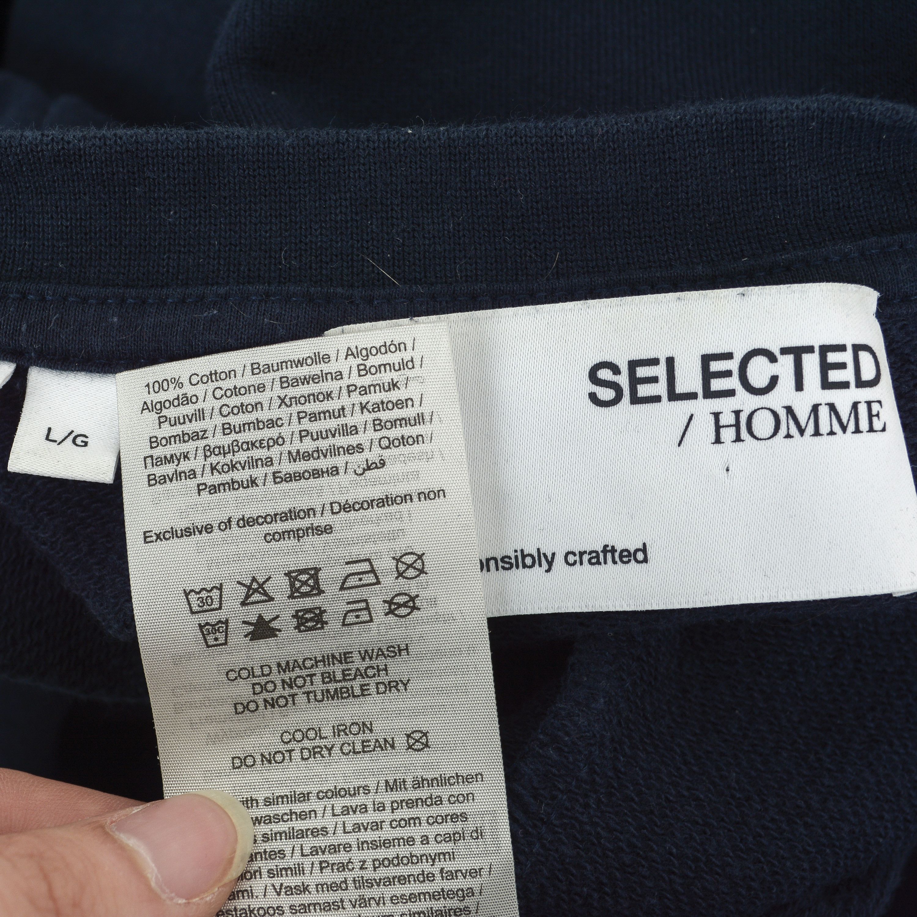Selected Homme Slhreg-kay Sweat Men Pullover Sweatshirt Jumper Crew Neck Size US L / EU 52-54 / 3 - 4 Thumbnail