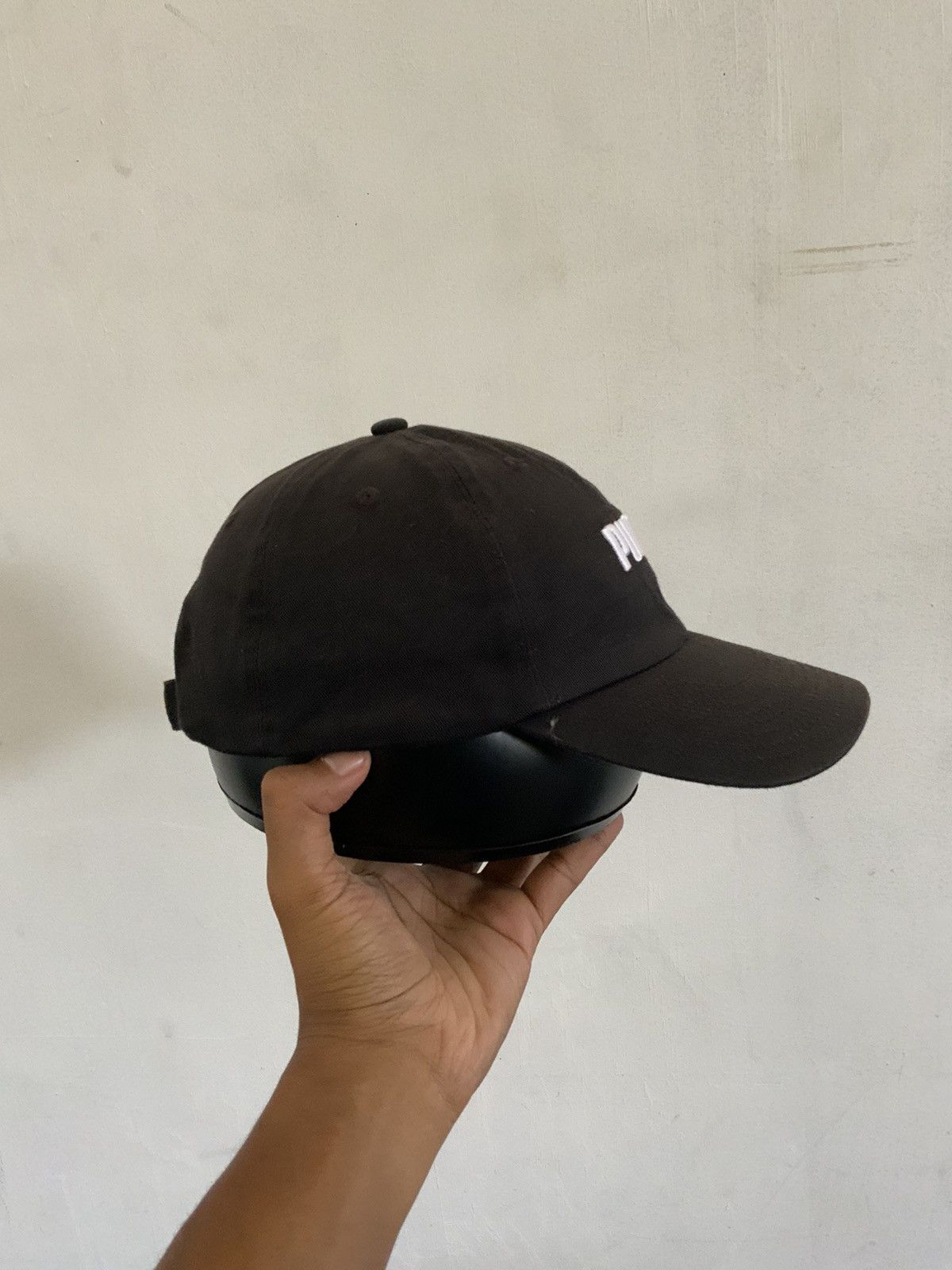 Puma Puma Spellout Embroidery Black Hat Size ONE SIZE - 4 Thumbnail